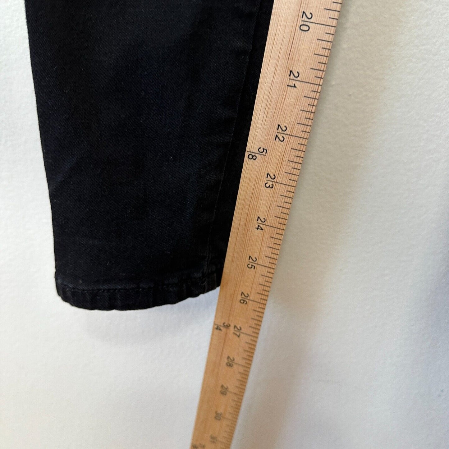 G By Guess Edgy Stone Black Lace-Up Front High Waist Stretch Skinny Jeans 28