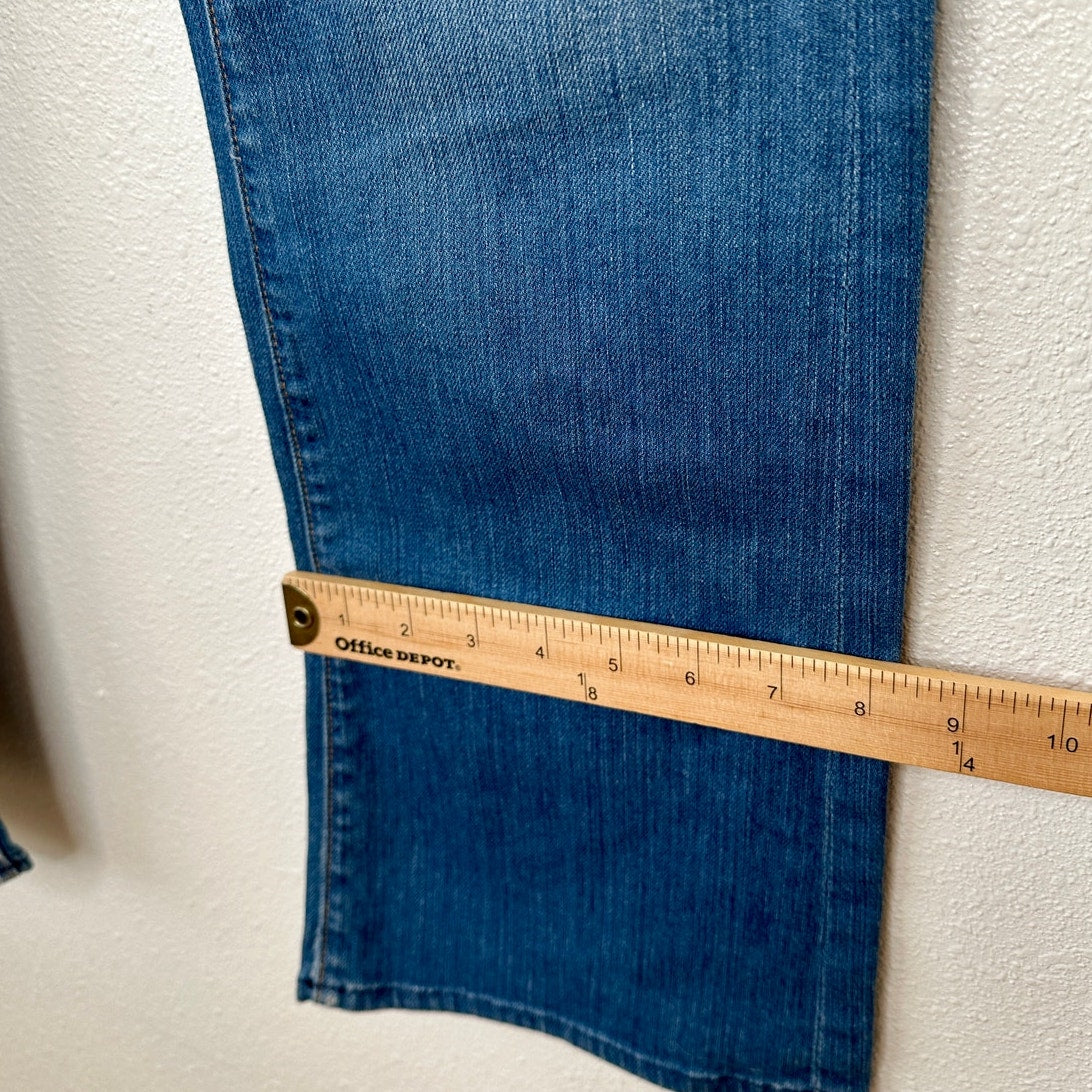 7 For All Mankind Light Medium Wash Boot Cut Flare Jeans Low Rise 30