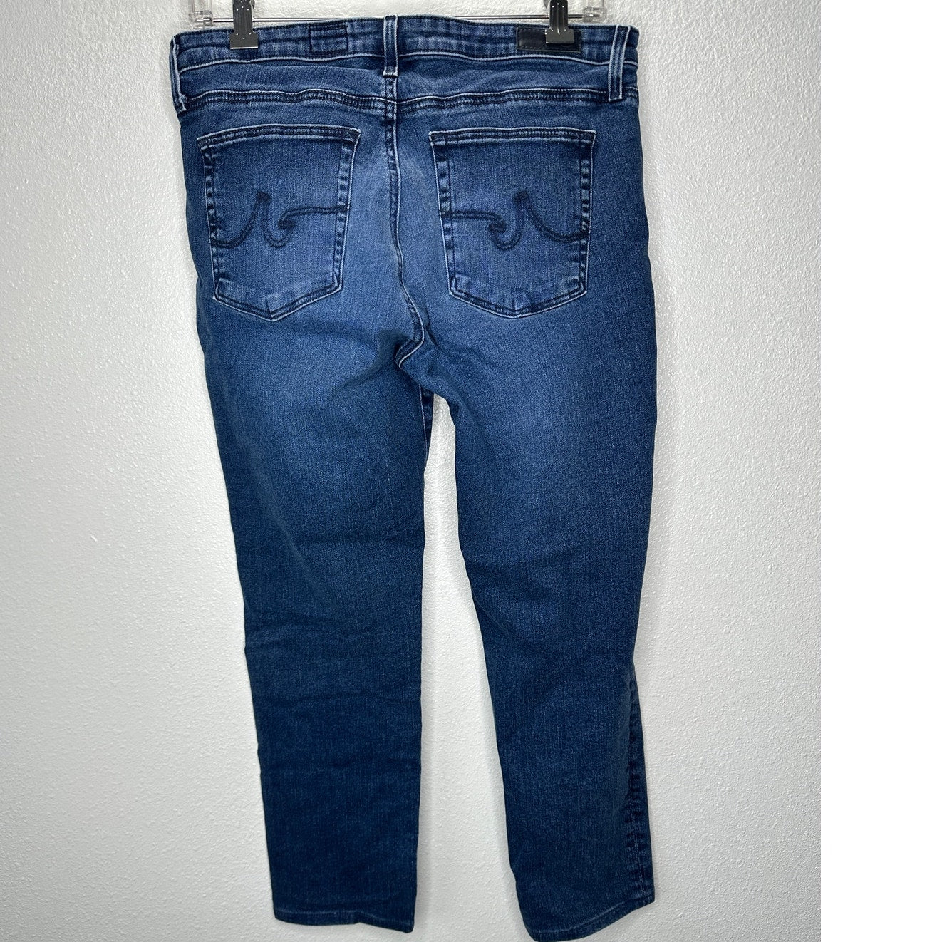 AG Adriano Medium Wash Whiskered Prima Cigarette Leg Jeans 30