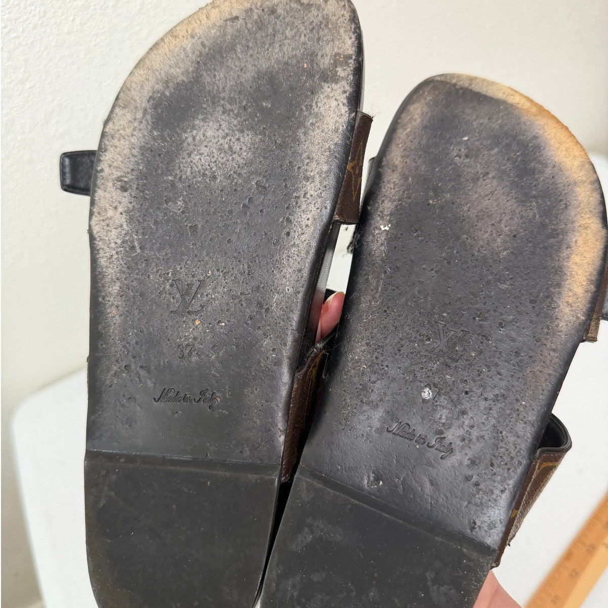 Louis Vuitton Monogram Flat Comfort Mule Sandals EU 37- US 7