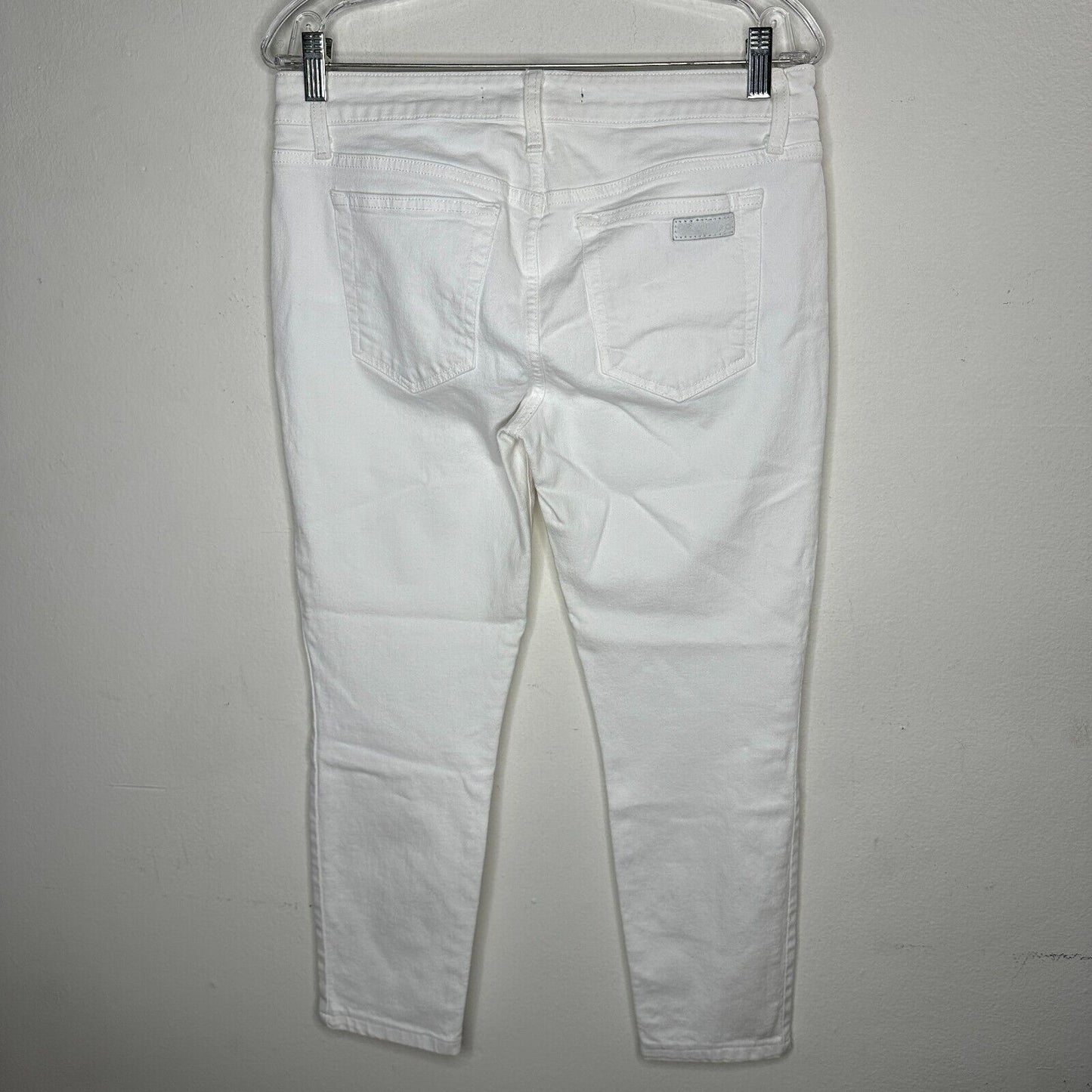 Joe's Jeans Cute White Low-Rise Skinny Ankle Juliet Crop Jeans 30