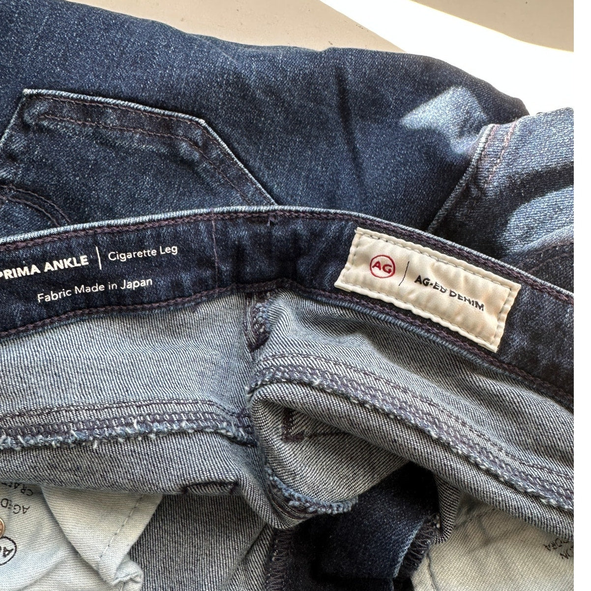 AG Prima Jeans Medium Dark Wash Womens US 28 Cigarette