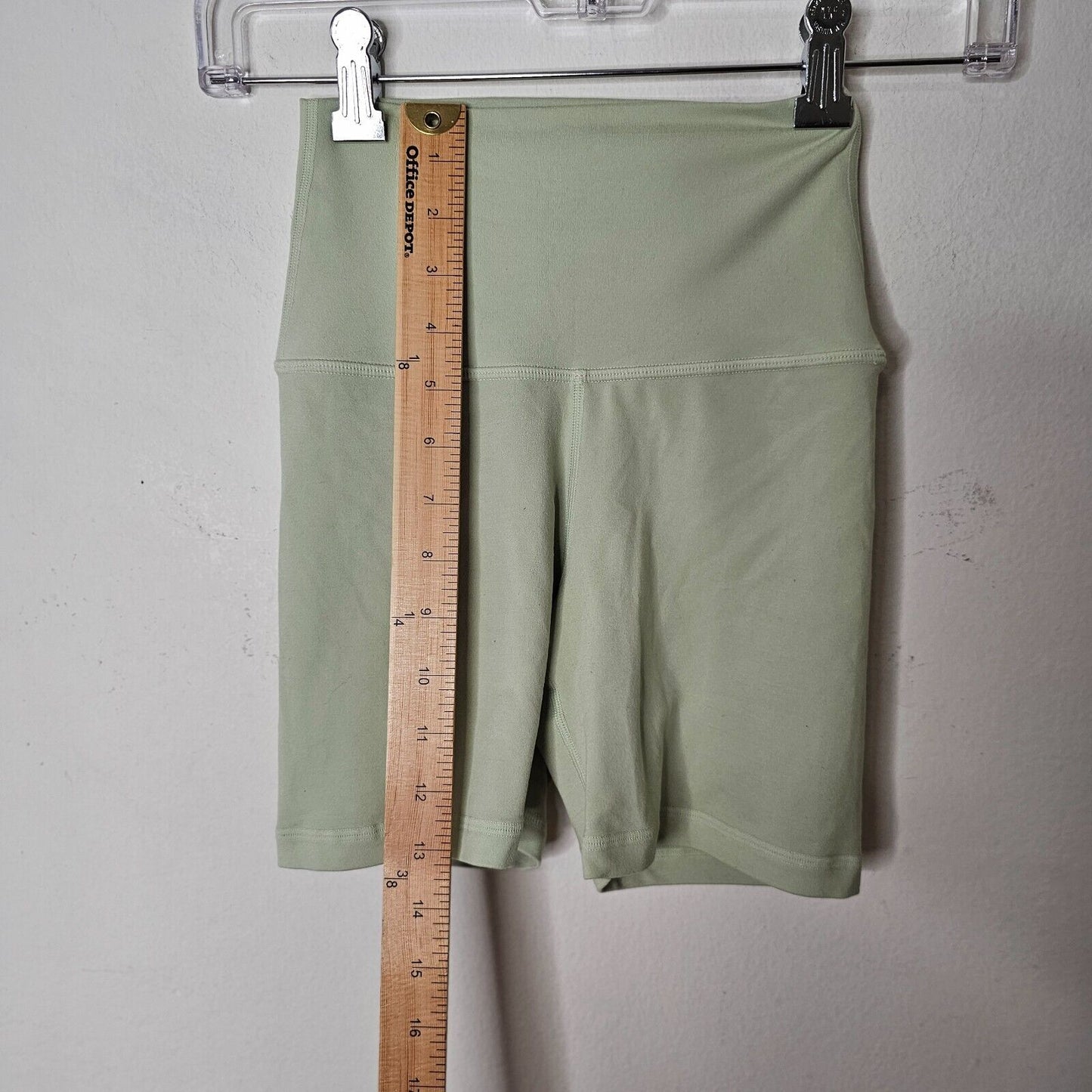 Set Active Lime Green Luxform Stretch High Waist Slimming Biker Shorts XS