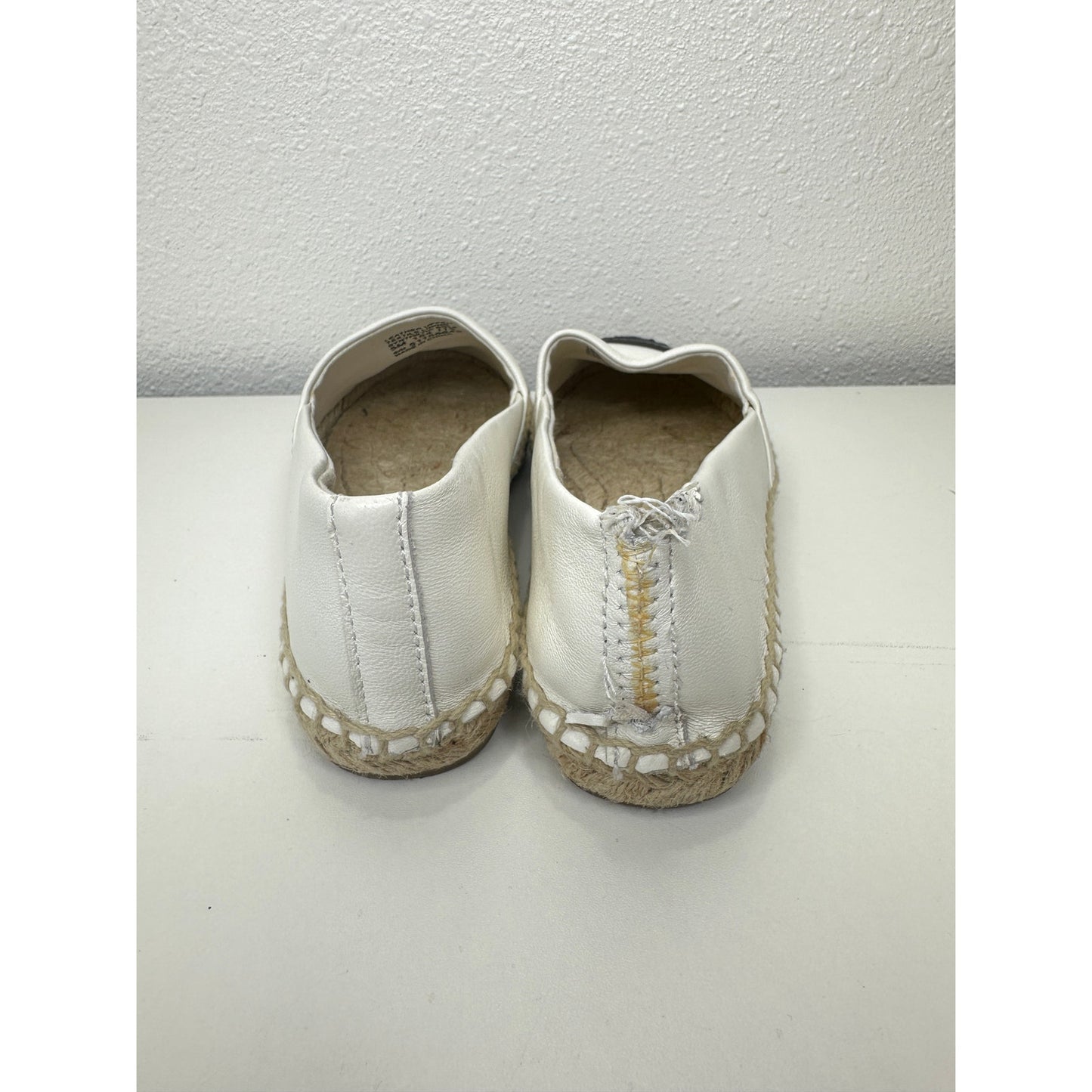 Tory Burch Black & White Colorblock Round Toe Espadrille 5