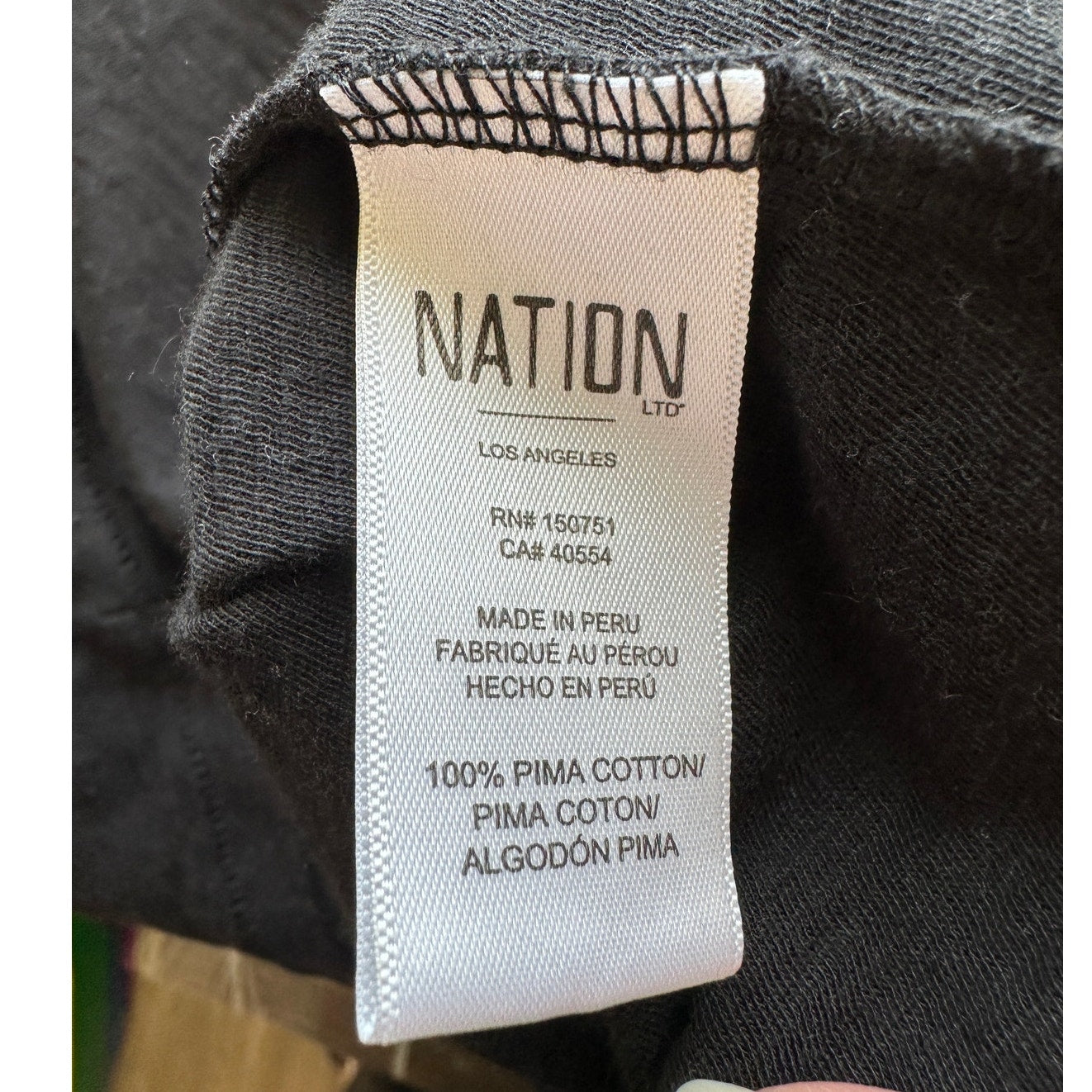 Nation Ltd Black Ruched Shoulder Tie Sleeveless Tank Top S