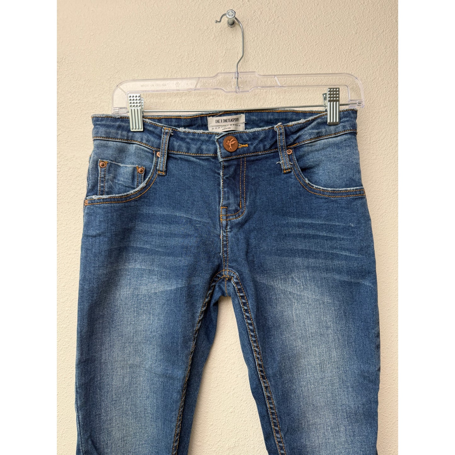 One Teaspoon Freebirds II Blue Skinny Jeans Women's 26