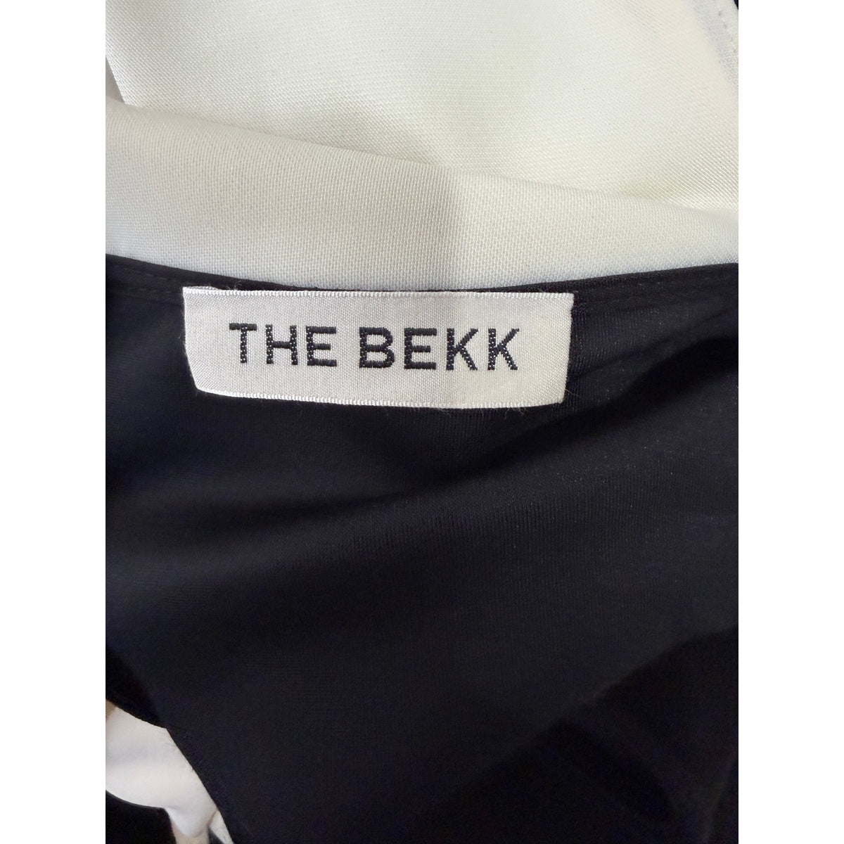 The Bekk Claire Scarf Basque Waist Maxi Dress Black Ivory Women's US S
