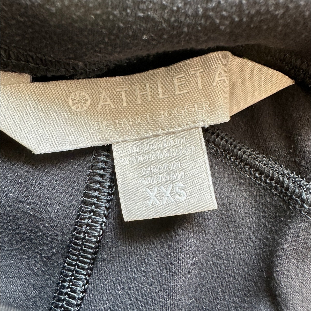 Athleta Black Distant Jogger High Rise Zip Pockets Yoga Pants XXS