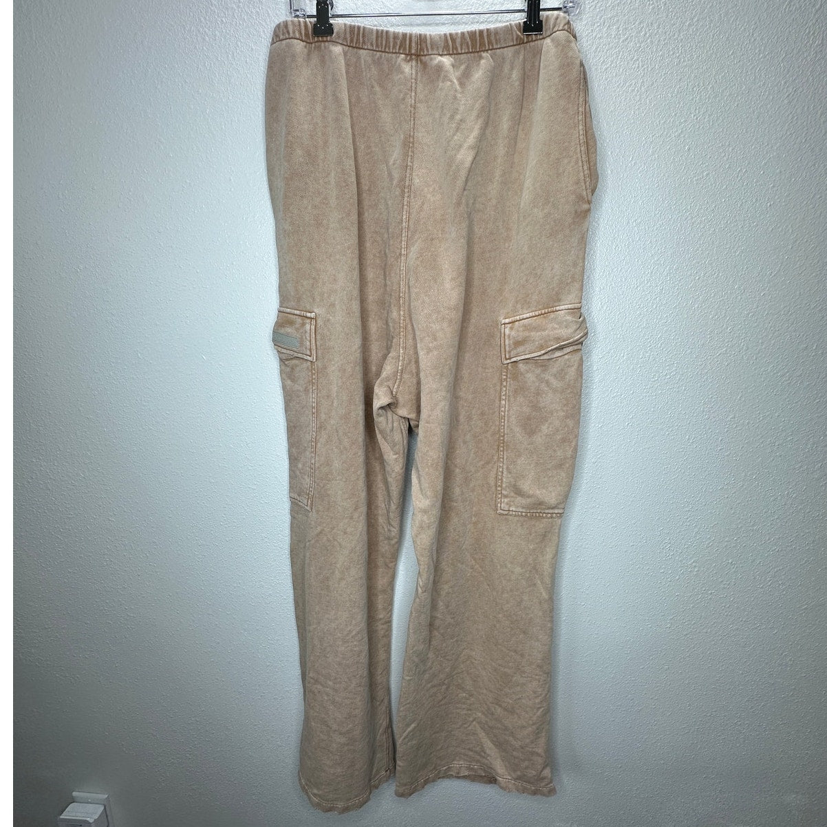 Acne Studios Mens Tan Wide Leg Cargo Sweat Pants M