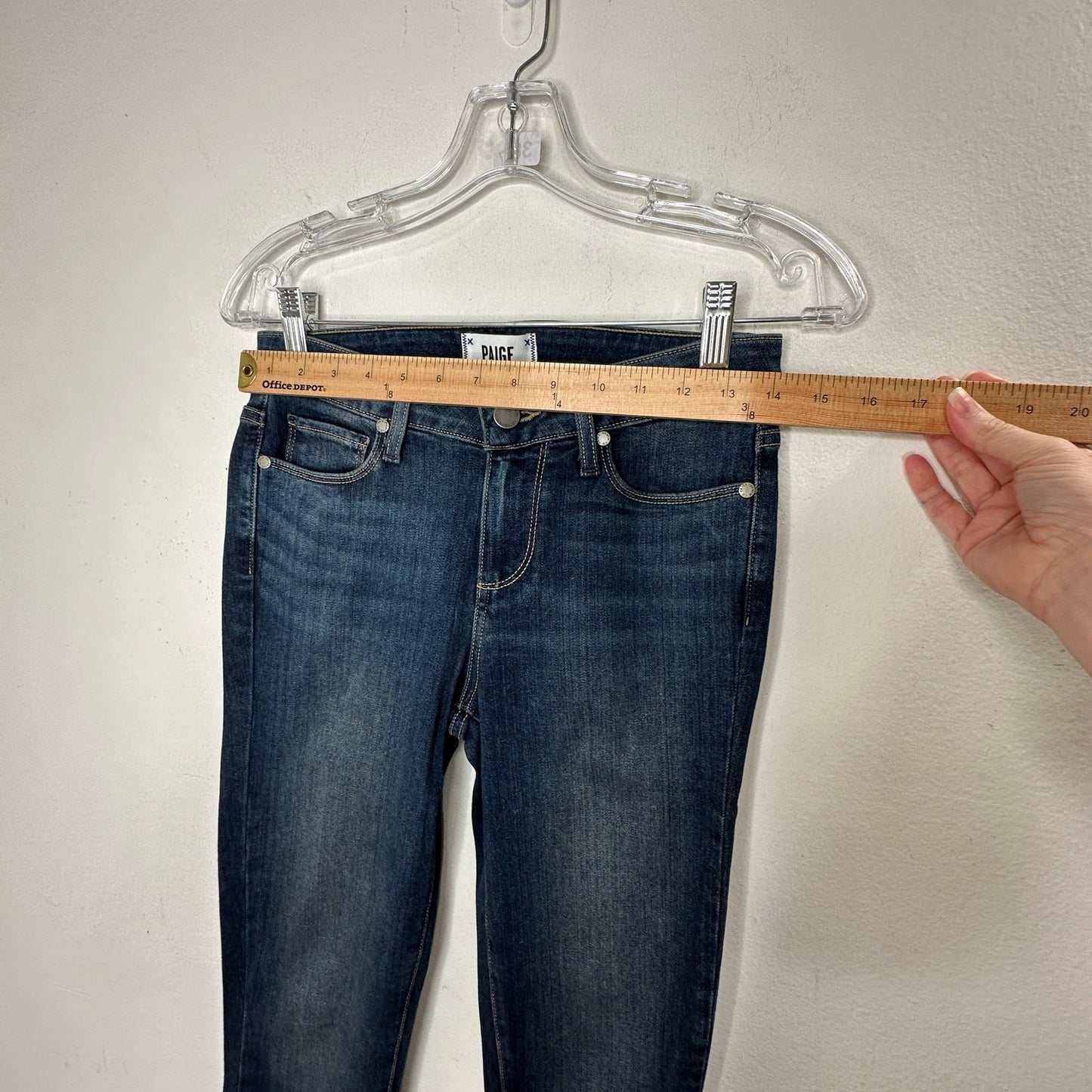 Paige Dark Wash Verdugo Ankle Nottingham Skinny Jean  26