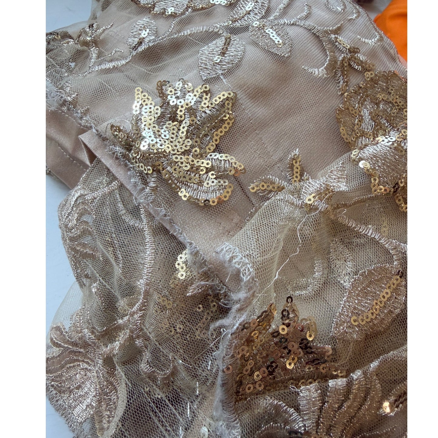 Sue Wong Beaded Sequin V-Neck Floral Dress 16