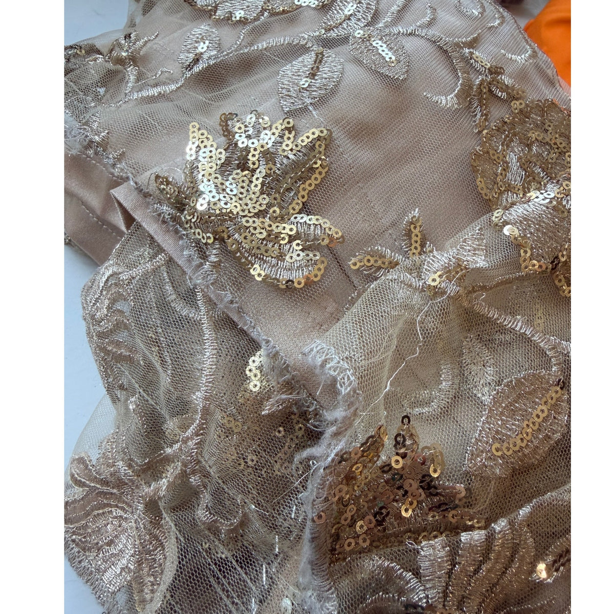 Sue Wong Beaded Sequin V-Neck Floral Dress 16