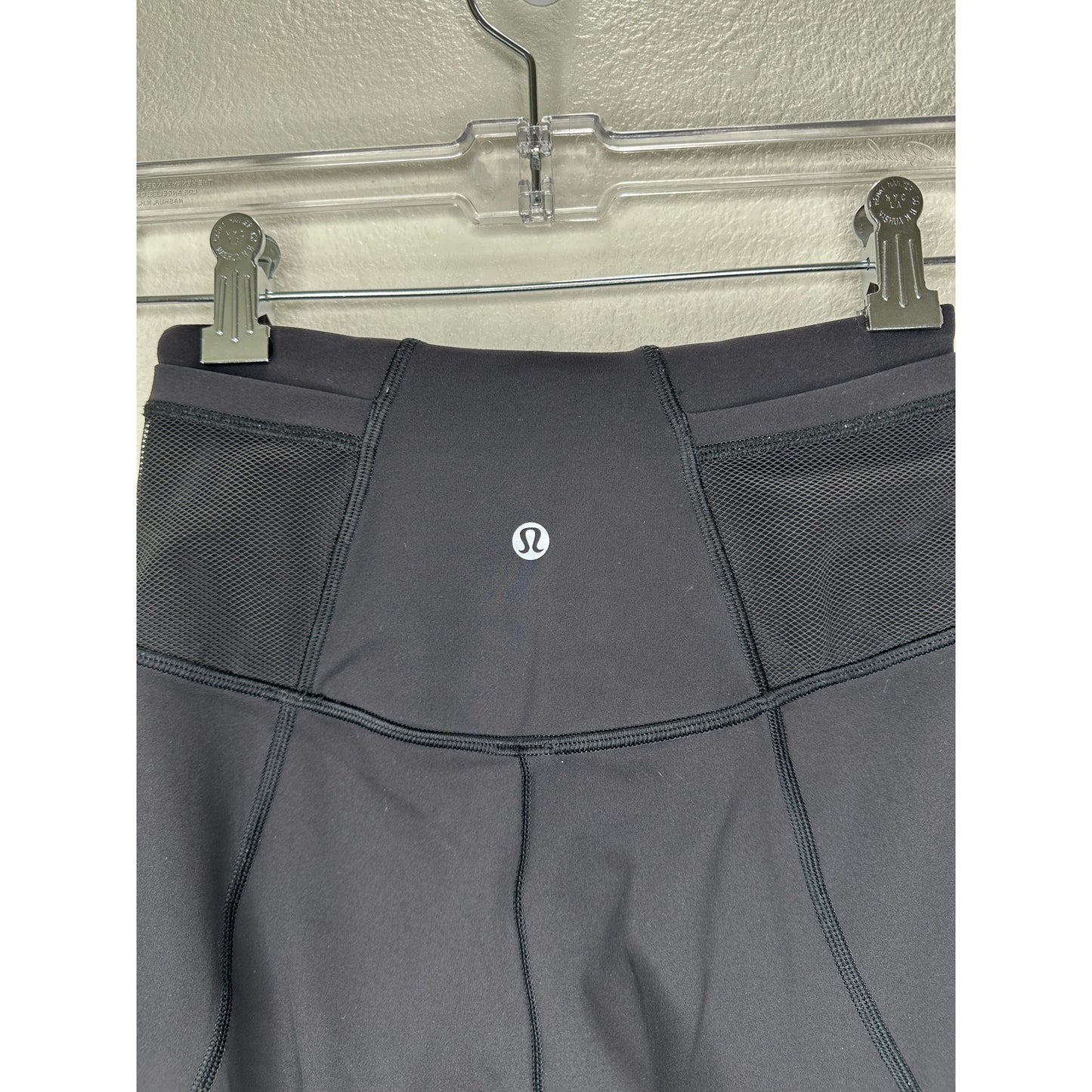 Lululemon Black Forget The Sweat Mesh Biker Shorts 4
