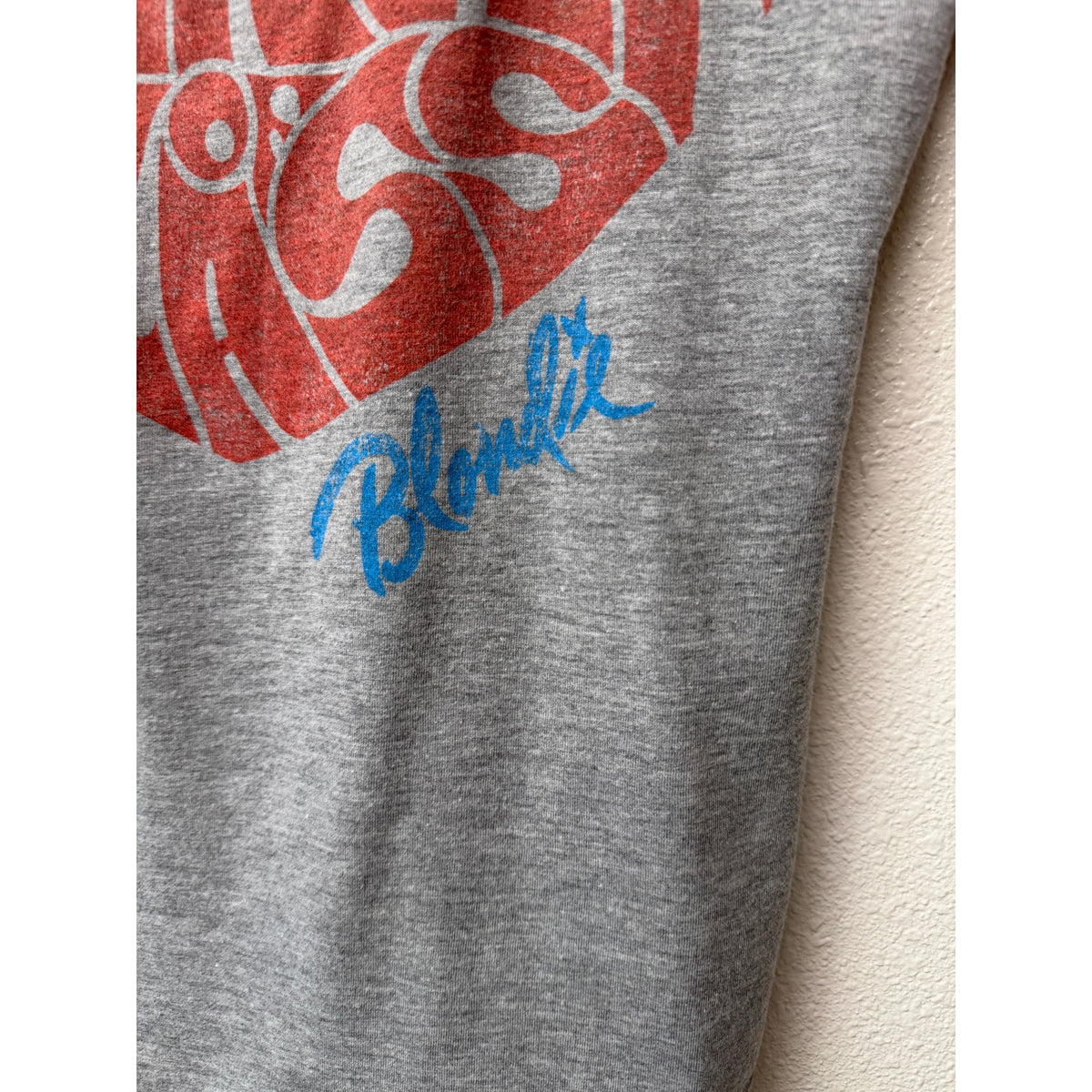 Blondie Womens Gray Heart Of Glass Racerback Tank S