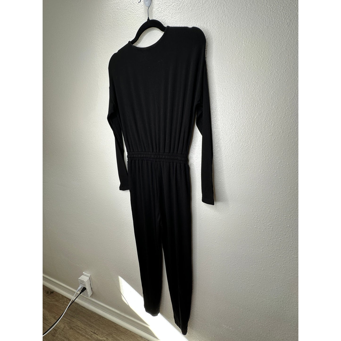 VICI Black Colette Deep-V Long Sleeve Pocketed Drawstring Jumpsuit XS