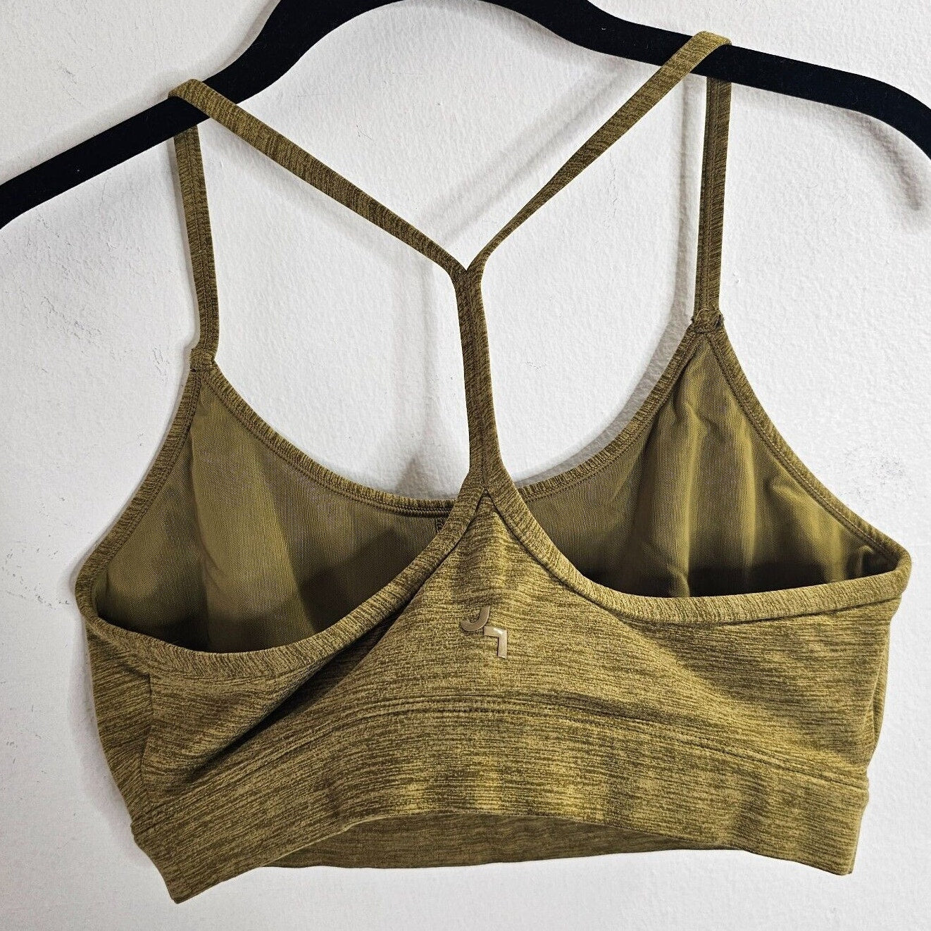 Joy Lab Olive Green Racer Back Spaghetti Strap Sports Bra Medium