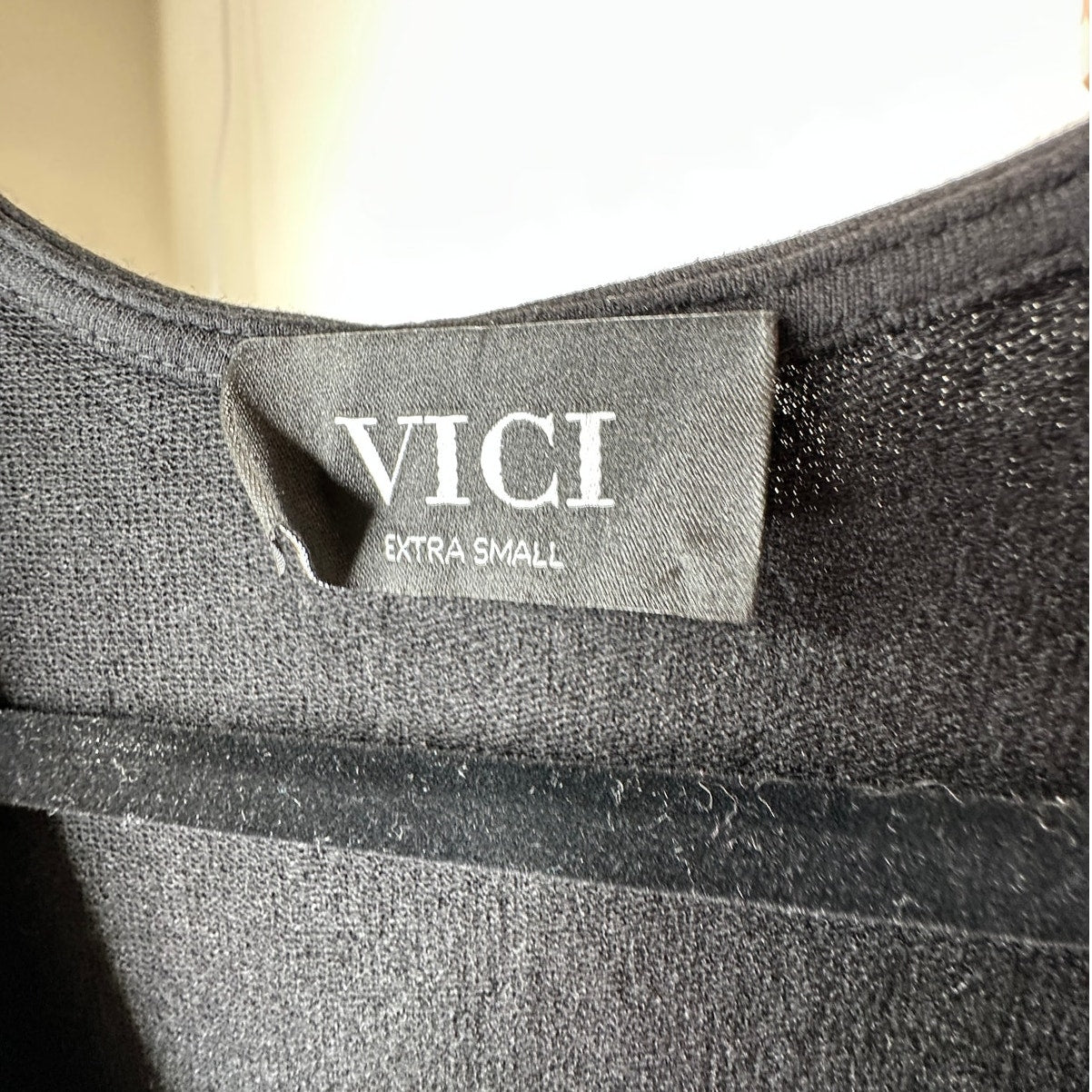 VICI Black Colette Deep-V Long Sleeve Pocketed Drawstring Jumpsuit XS