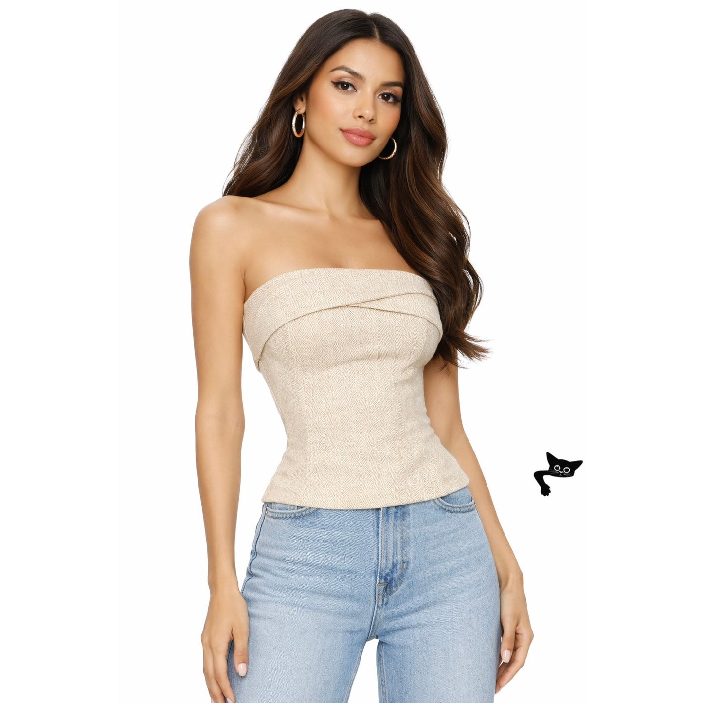 All The Ways Josefina Strapless Top XS