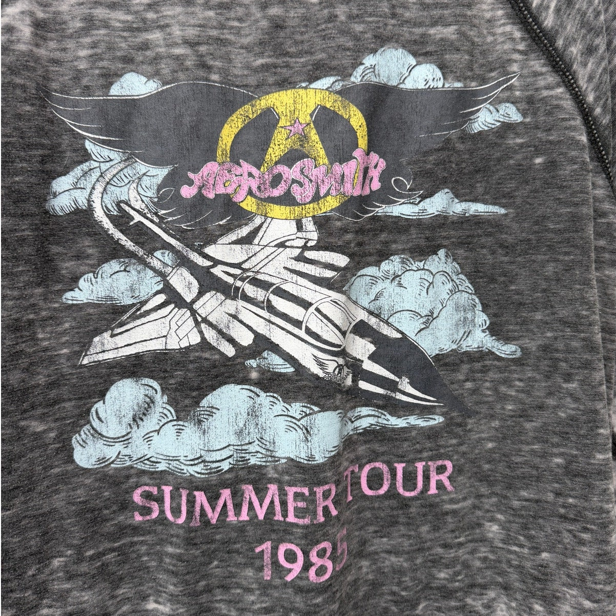 Recycled Karma Aerosmith Tour 85 Oversized Long Sleeve Tee Women S