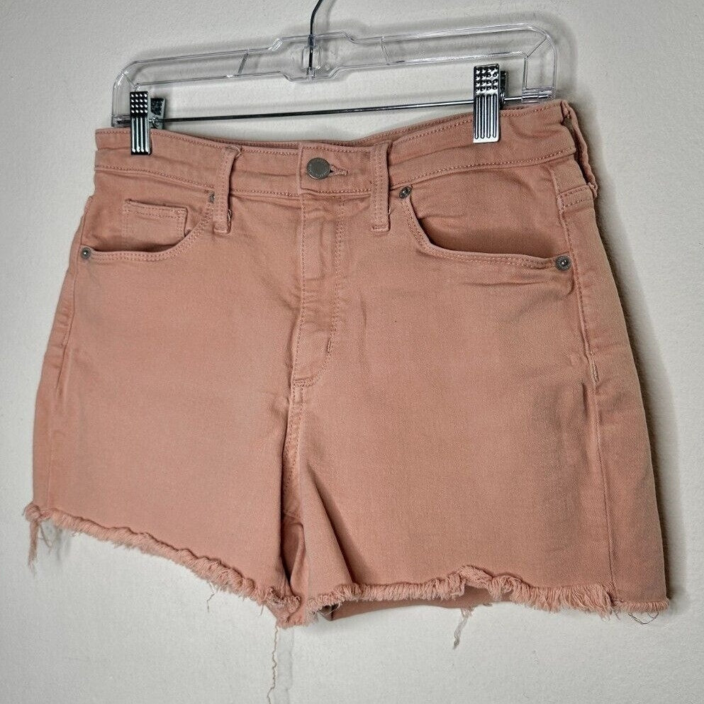 Universal Thread Peach High Rise Cut Off Raw Hem Jean Denim Shorts 8 / 29