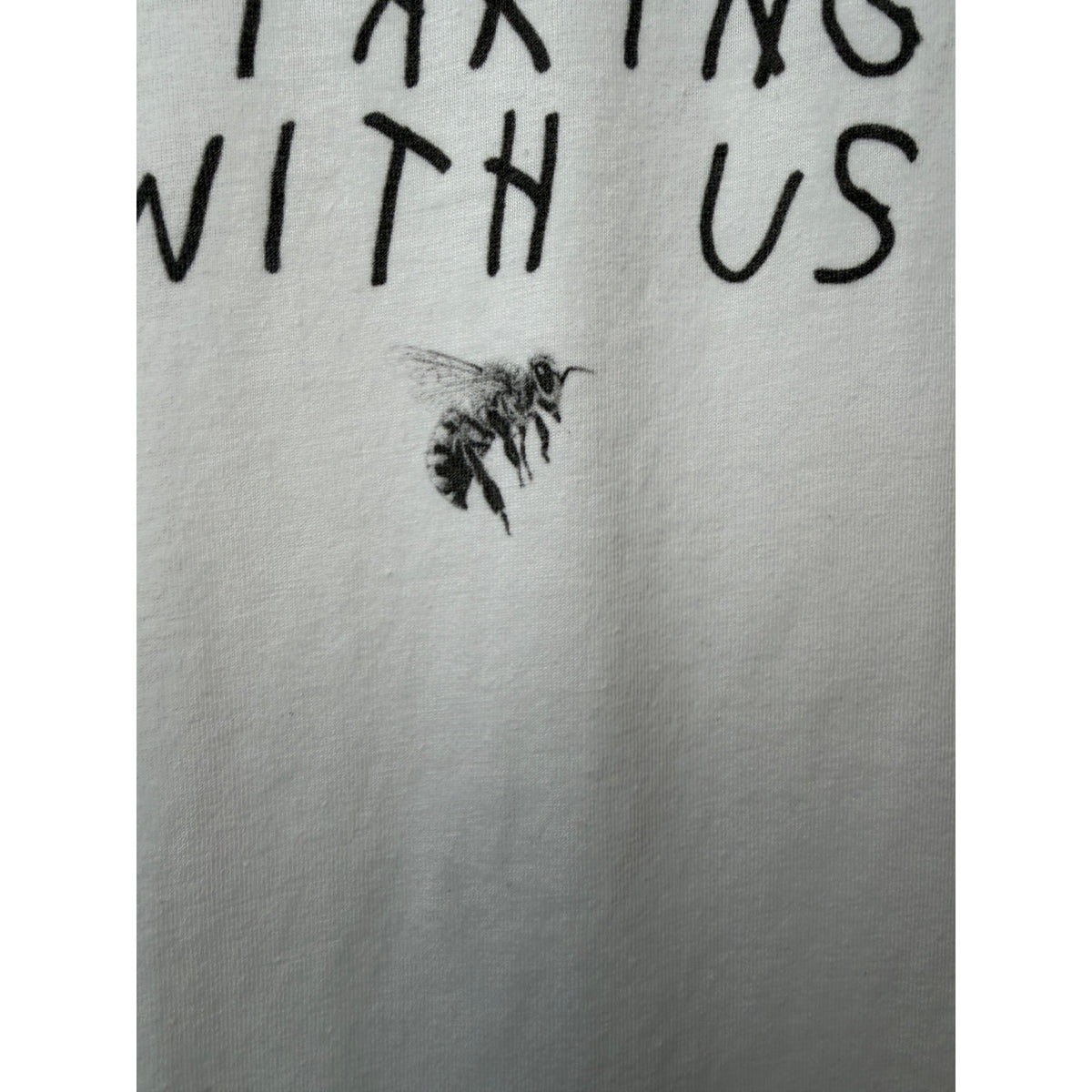 Premium Women White Bee Graphic Tee Women's S