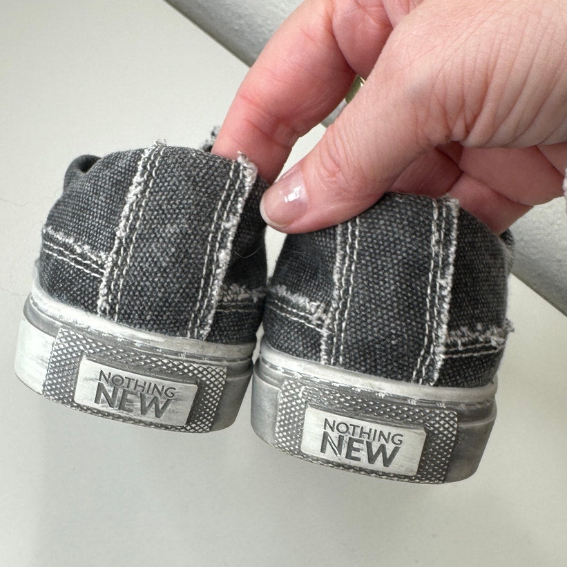 Nothing New Women's Stonewash Wave Black Sneaker 5