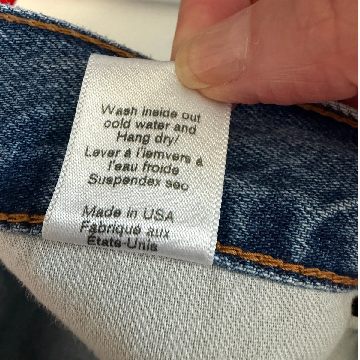ASKK NY Berkeley Low Rise Straight Jeans Raw Hem Women's US 29