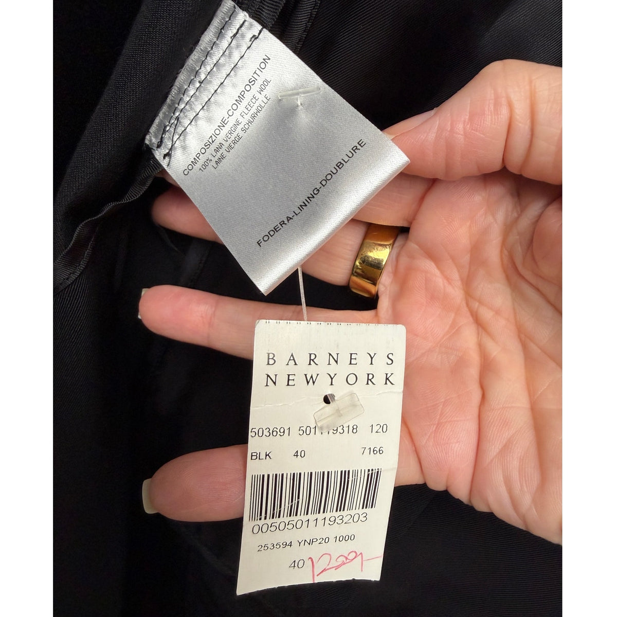 NWT Yves Saint Laurent Black Virgin Wool Hooded Long Coat Unisex Size 40