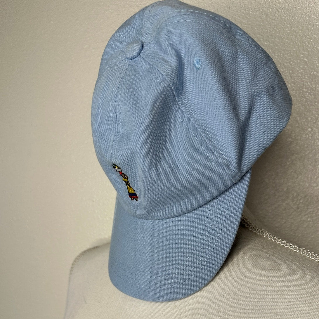 Kowu Light Blue Colombian Embroidered Adjustable Baseball Cap