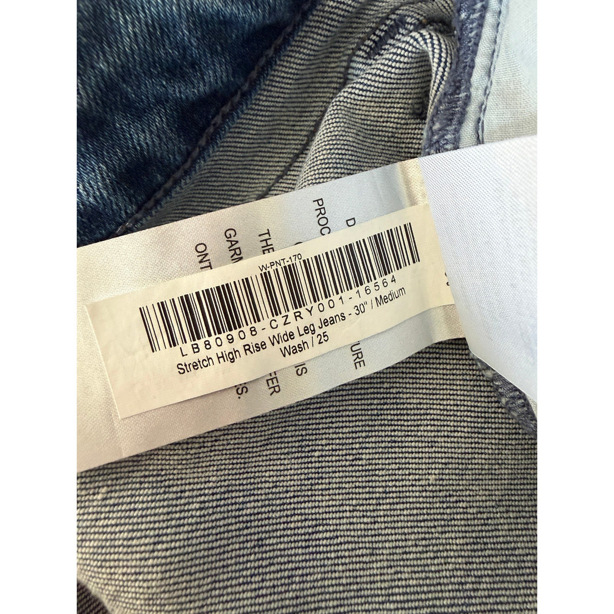 NWT Quince Bella Womens Blue Wide Leg Jeans 25