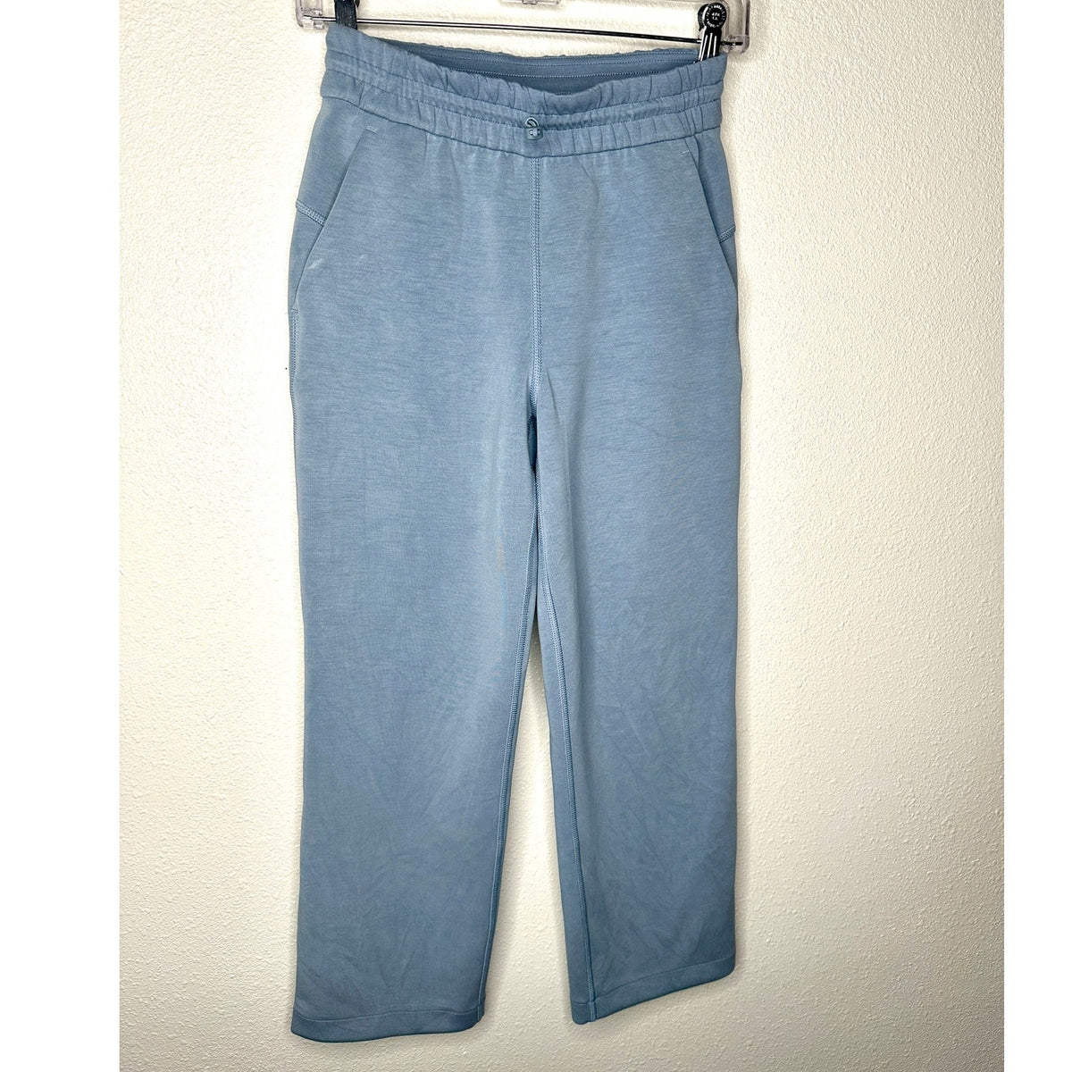 Lululemon Softstreme Pale Blue High Rise Drawstring Lounge Pant Size 2 Oversize