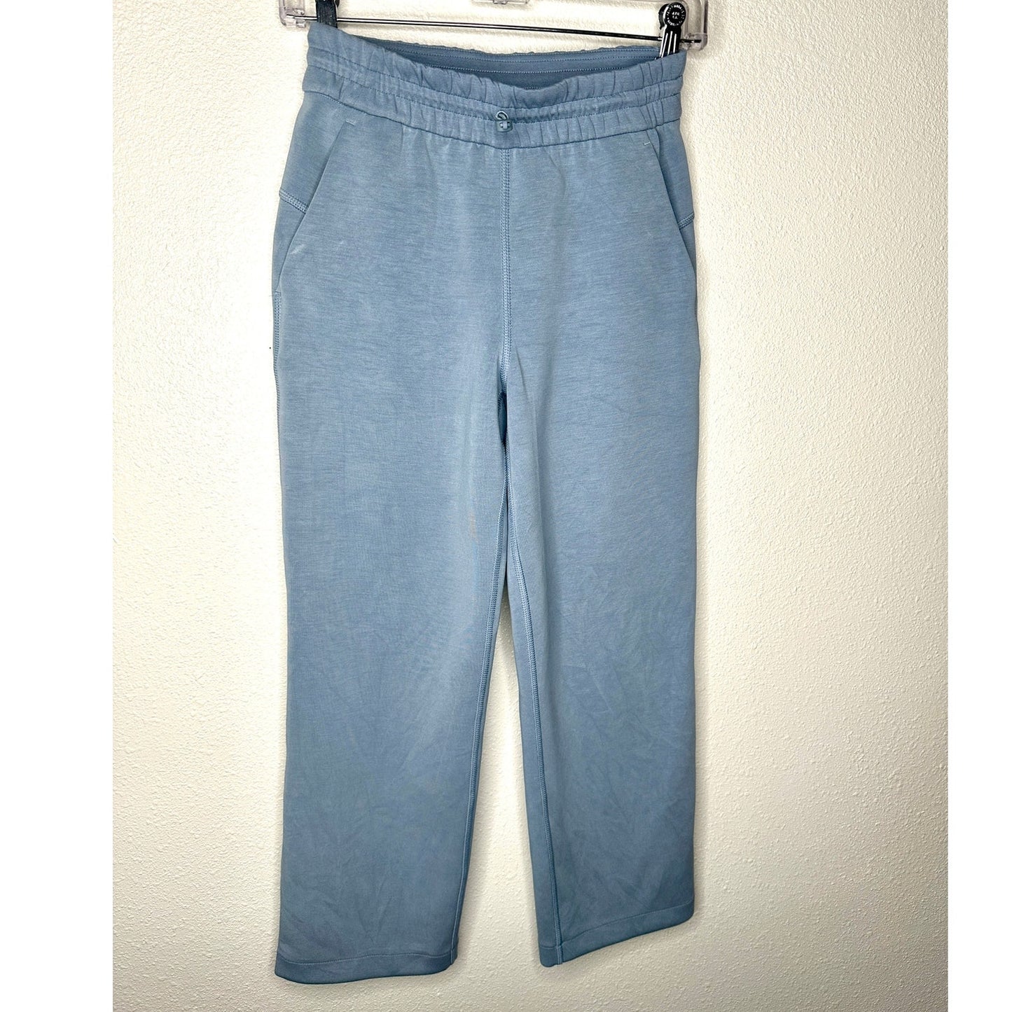 Lululemon Softstreme Pale Blue High Rise Drawstring Lounge Pant Size 2 Oversize