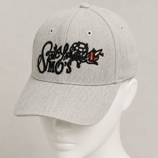 Cute Spicy Mos Denim Heathered Gray Adjustable Baseball Hat Chili Pepper Cap