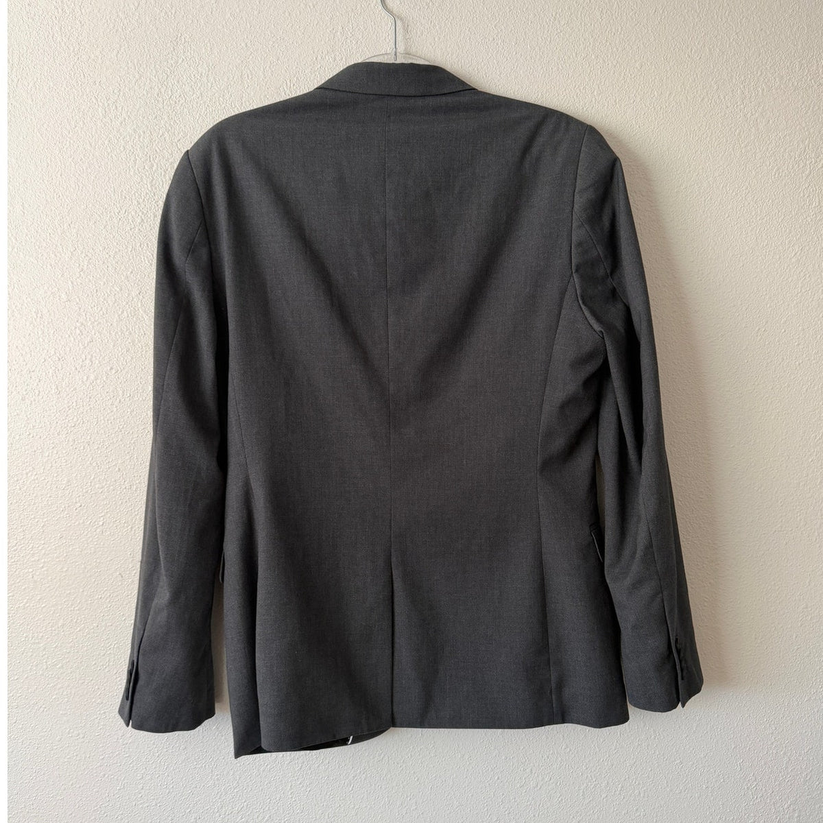 H&M Slim Fit Charcoal Gray Two Button Blazer Suit Jacket Men's US 40R
