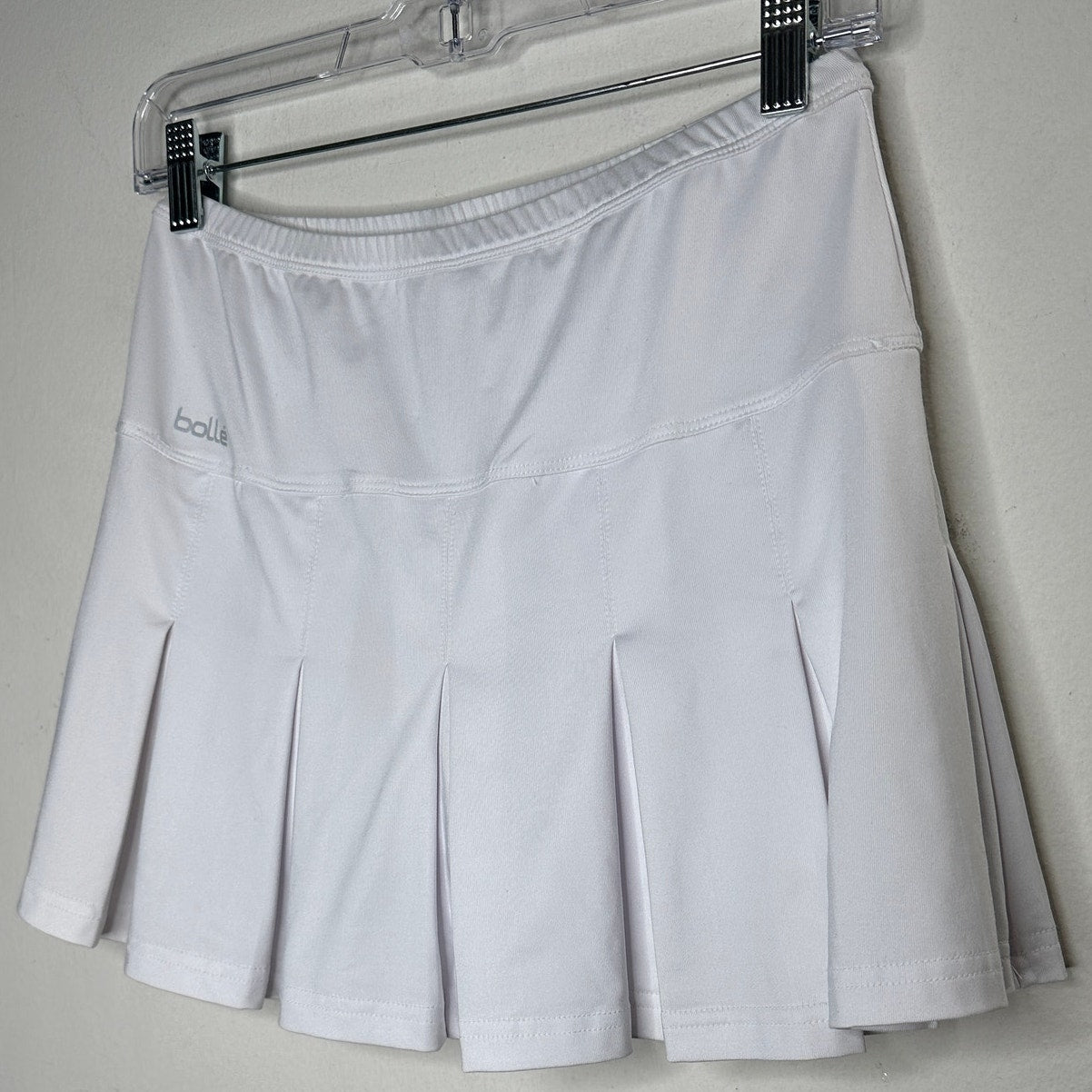 Bolle White Tennis Golf Pleated Skirt Skort  S