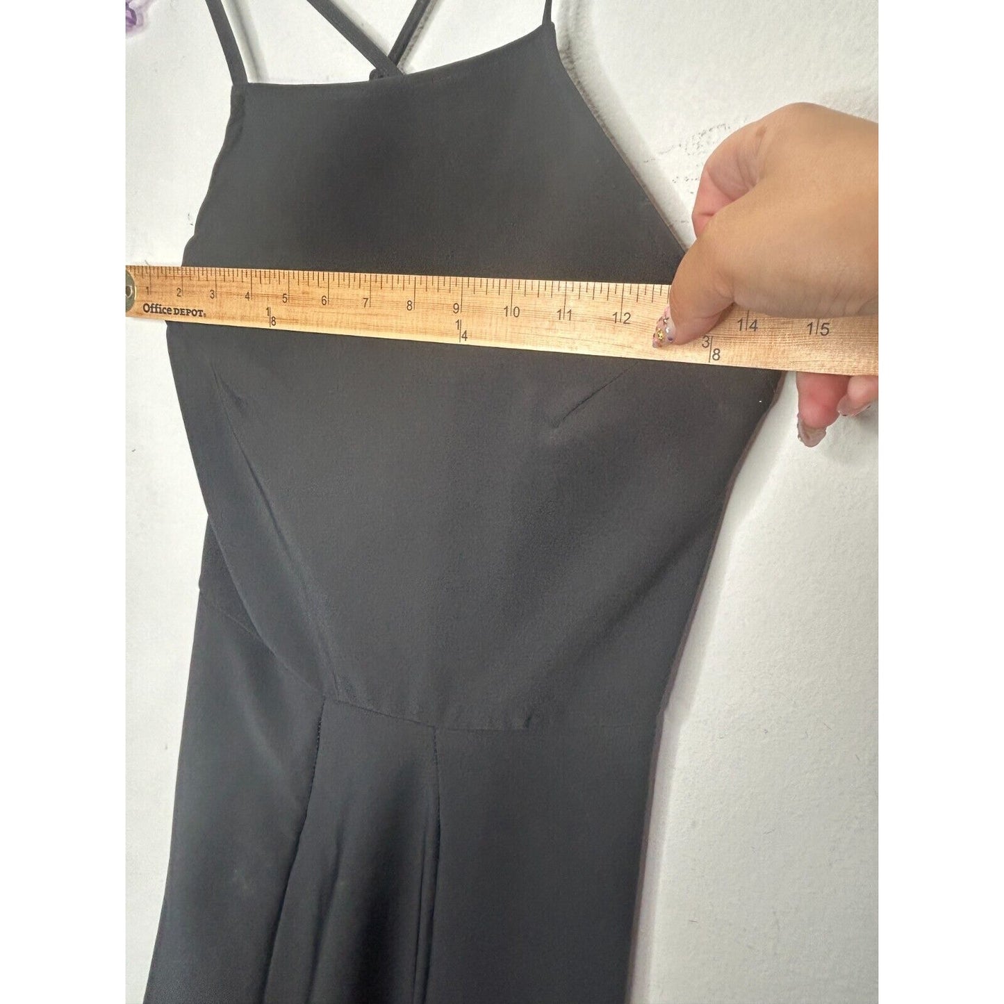 Brandy Melville Black Criss-Cross Back Mini Dress OS