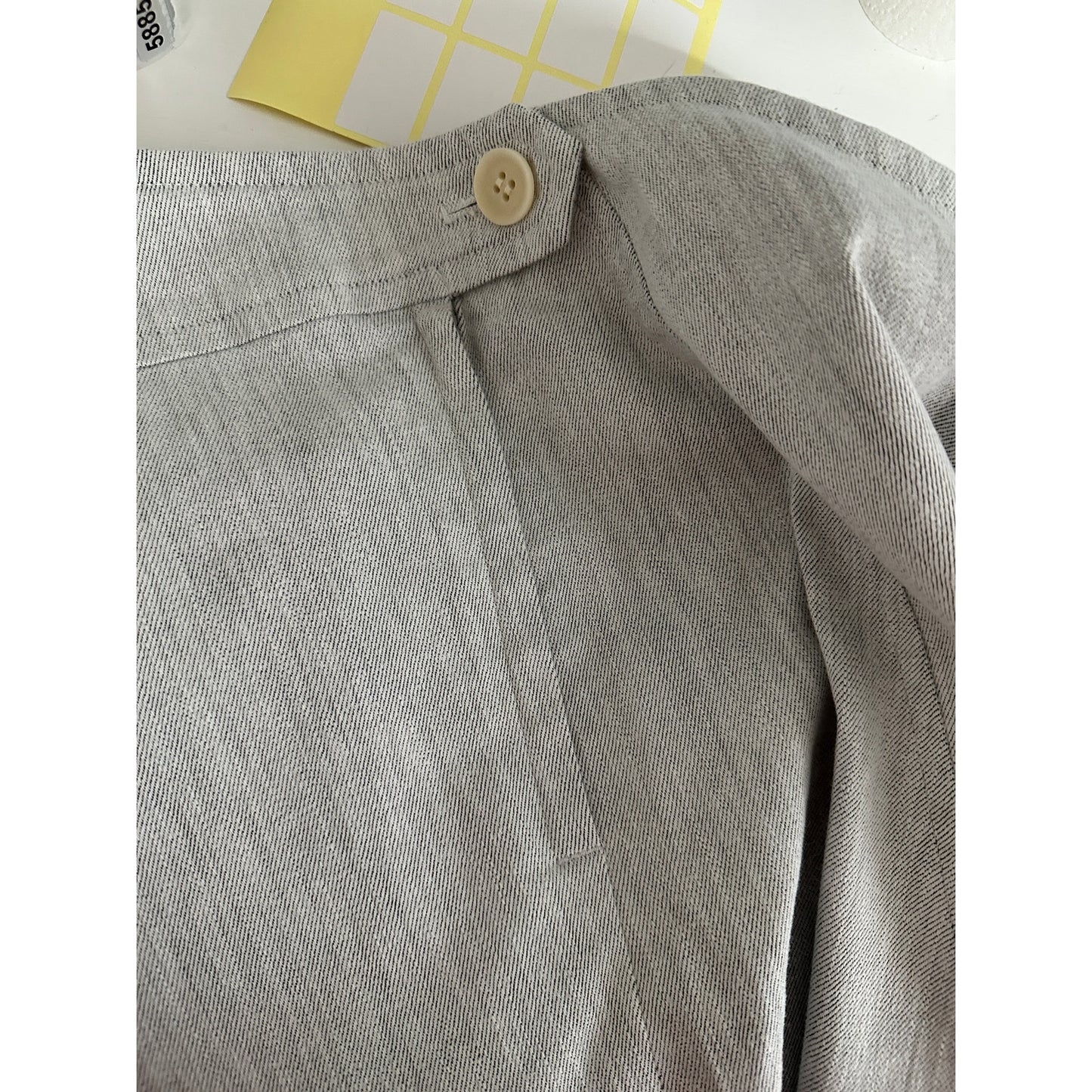 Y's Skirt Gray Womens US S Wrap Midi