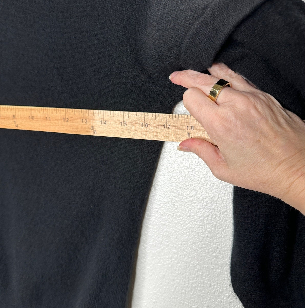 Jonathan Simkhai Black Mackenzie Mock Neck Cashmere Sweater