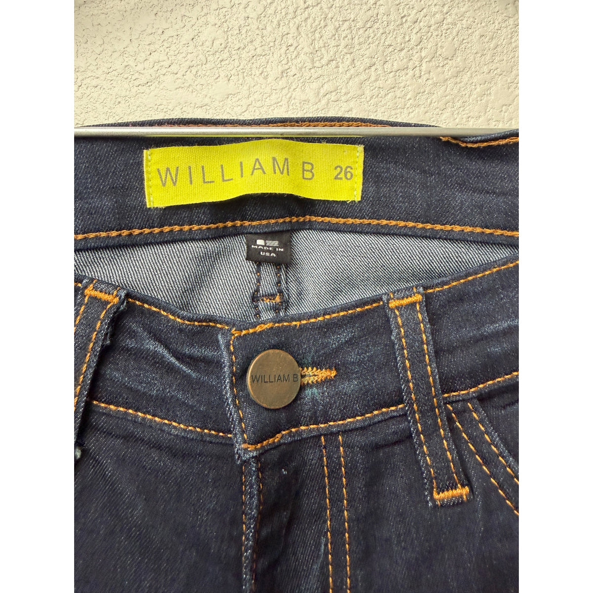 William B Dark Wash Low Rise Jeans Womens 26
