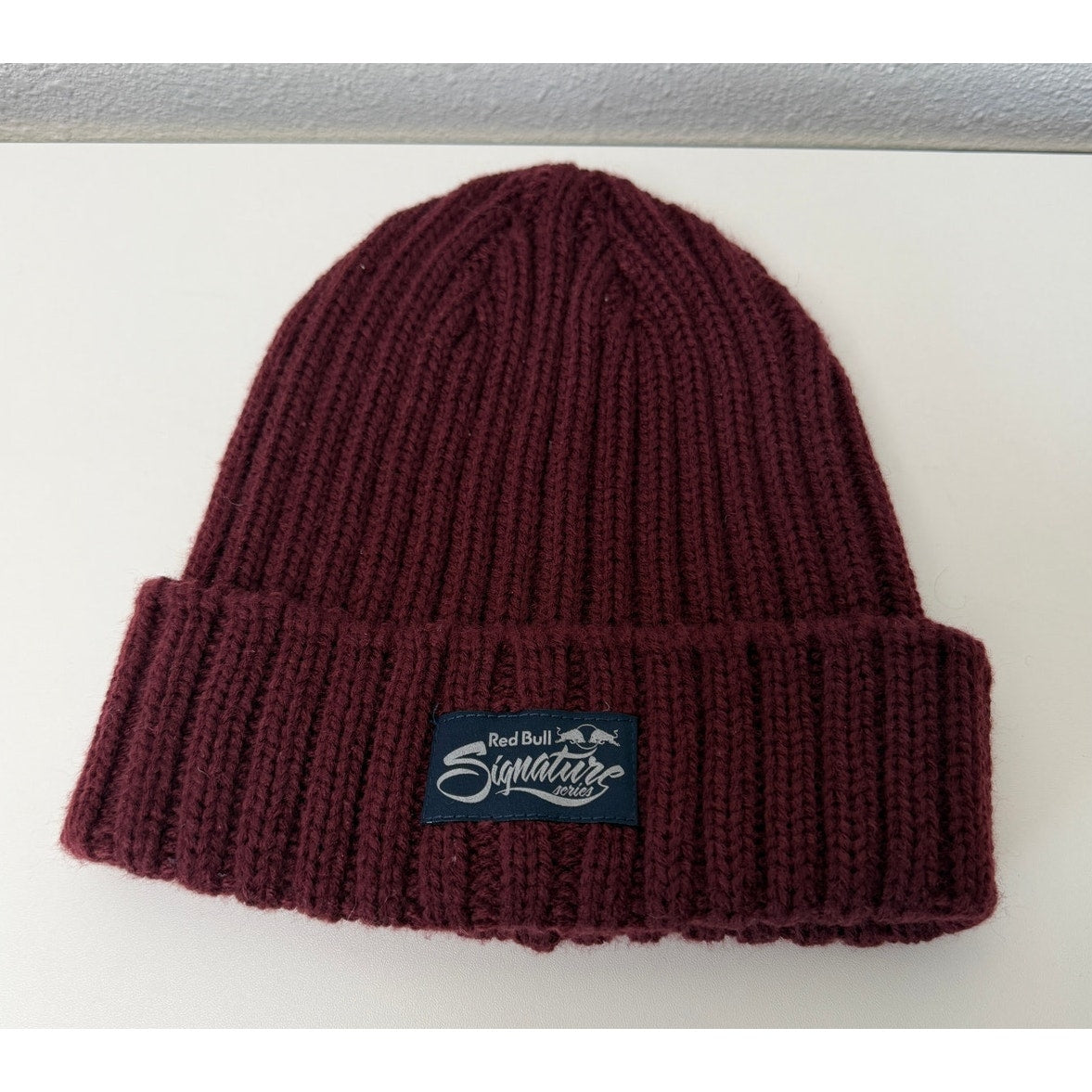 Red Bull Signature Burgundy Knit Beanie Unisex OS