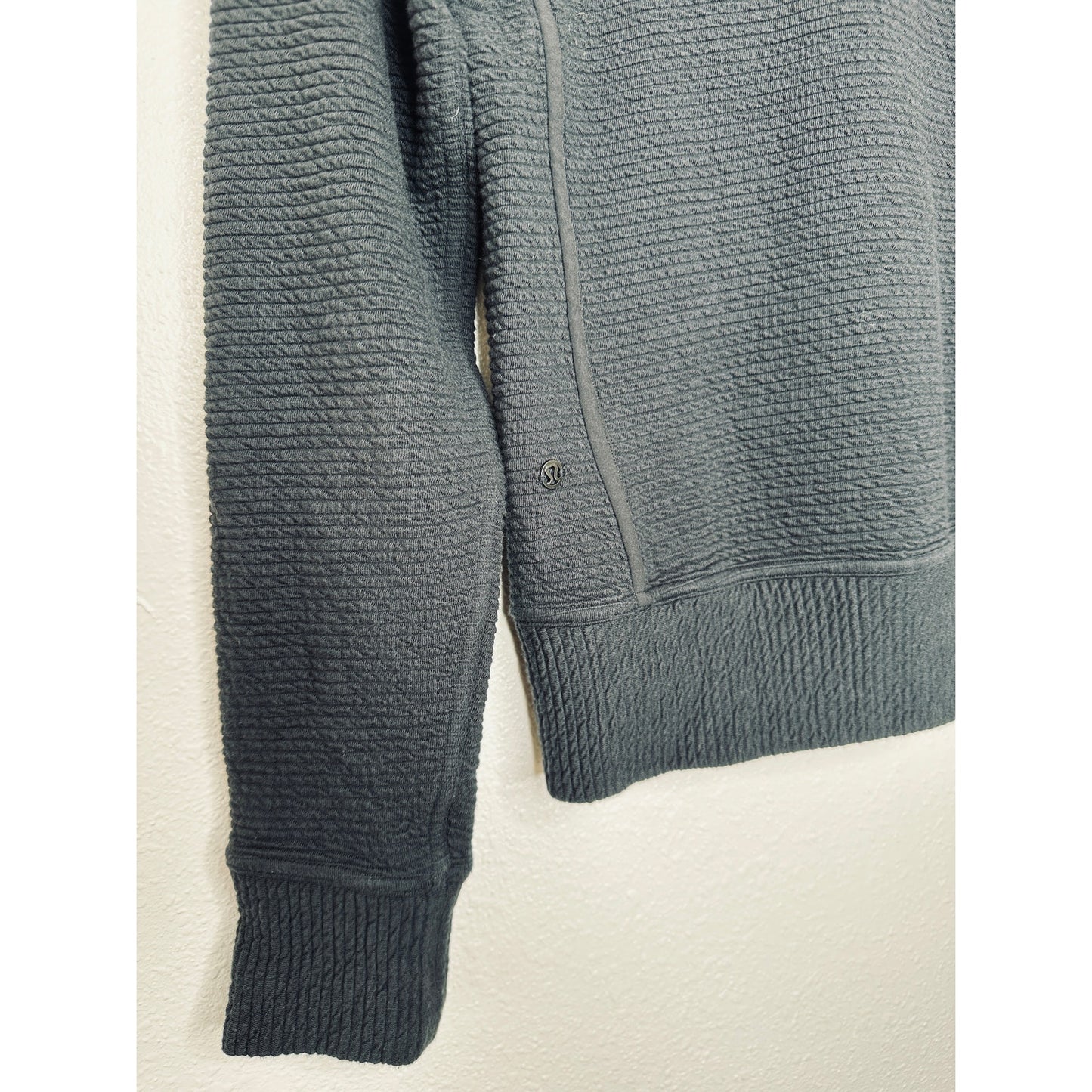 Lululemon Black On Repeat Ribbed Long Sleeve Zip Bomber Jacket 4