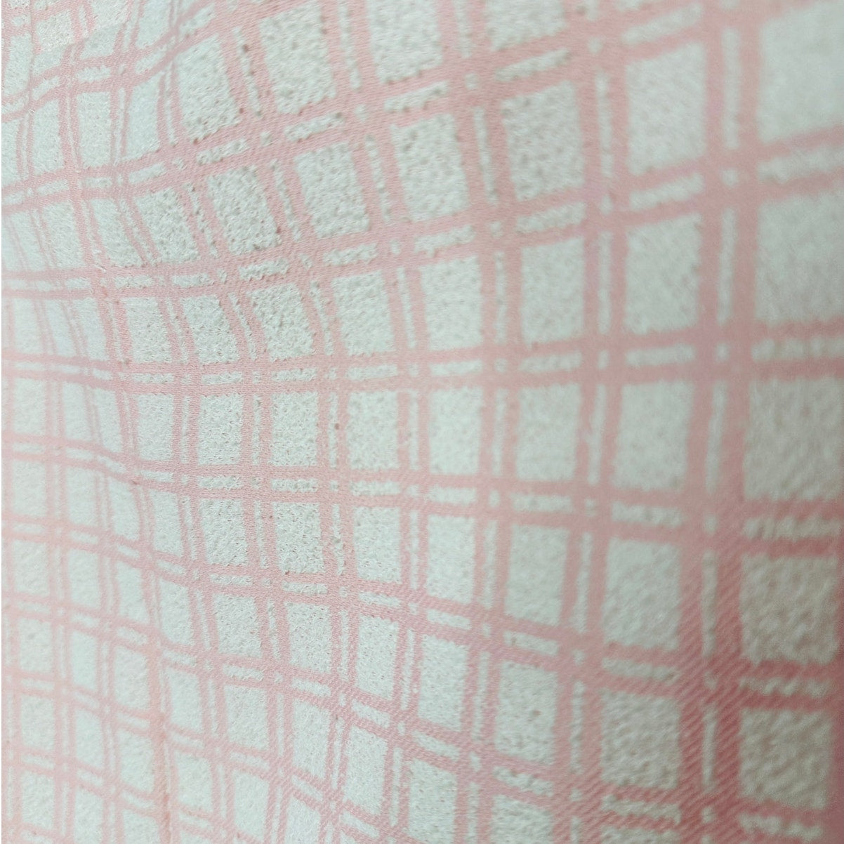 NWT Lisa Marie Fernandez Pink & White Check Boucle Back Button Sleeveless Top 4