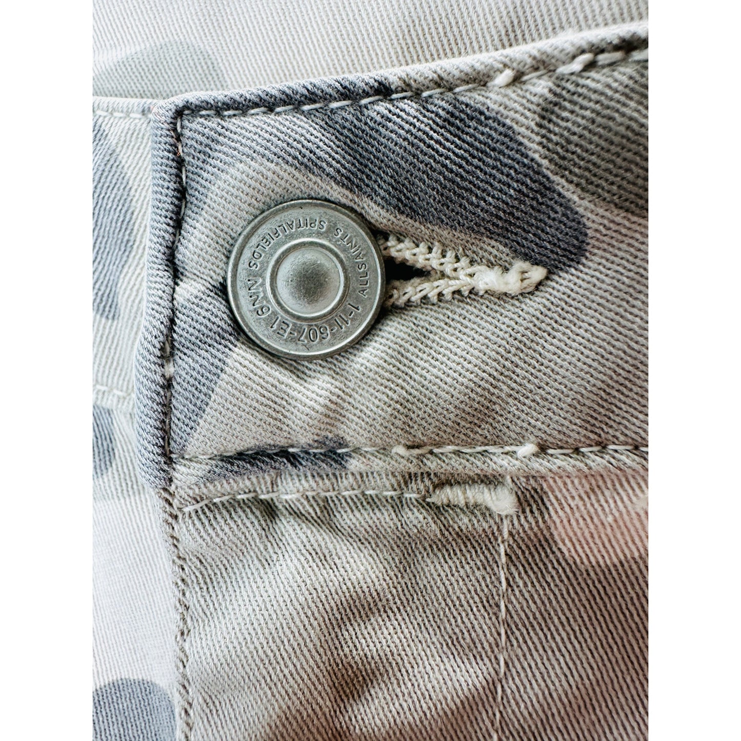 Allsaints Tan & Green Camo Nola Cargo Jogger Zip Ankle Trouser Pant 29