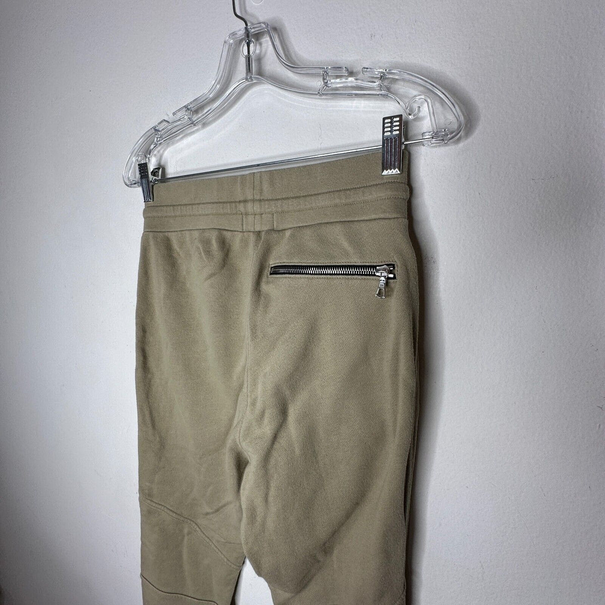 John Elliott Lieutenant Khaki Escobar Drawstring Banded Jogger Zip Pockets 2