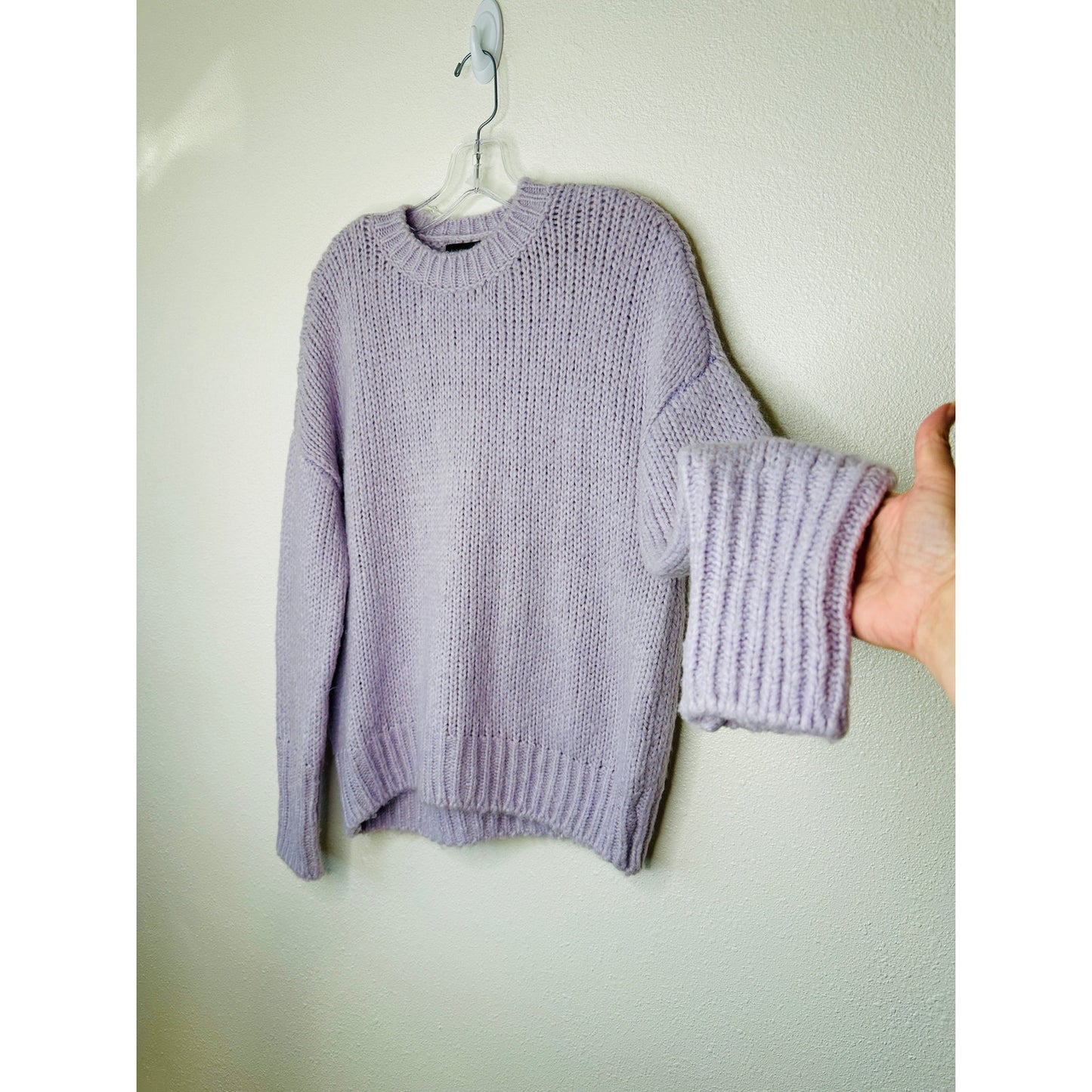 Sanctuary Purple Telluride Pullover Chunky Knit Long Sleeve Sweater S