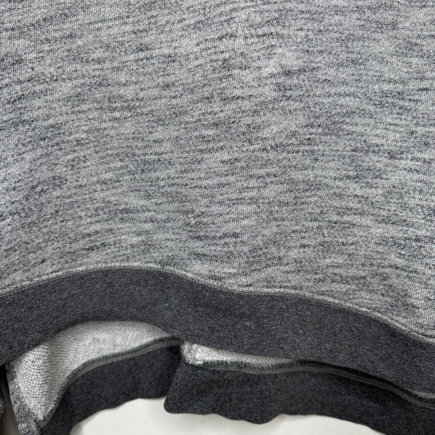 Rag & Bone Heather Gray Georgia Boxy Jumper Sweatshirt Dark Gray Trim S