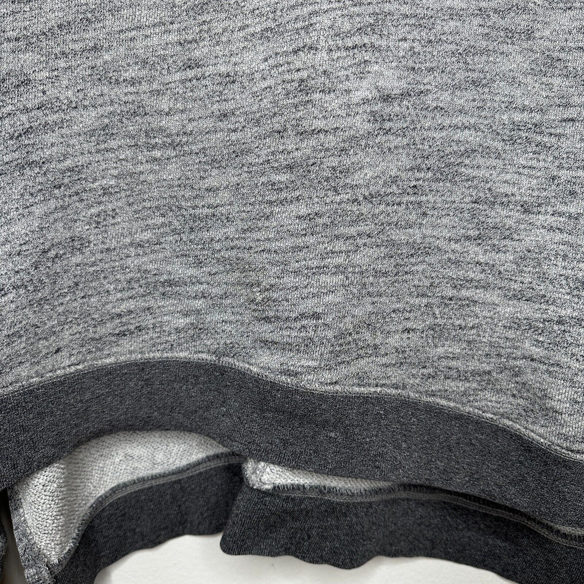 Rag & Bone Heather Gray Georgia Boxy Jumper Sweatshirt Dark Gray Trim S
