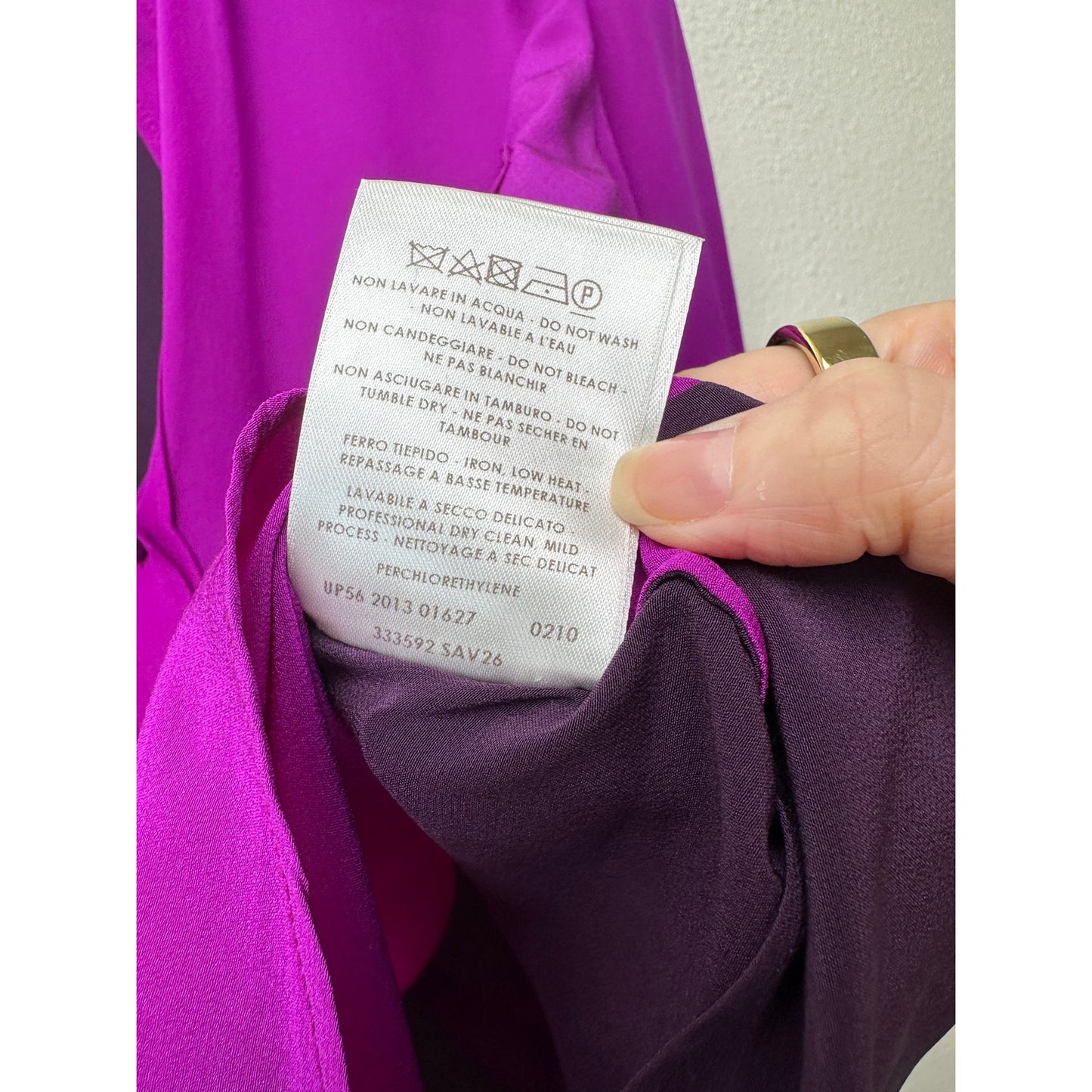 Stella McCartney Blouse Purple Women US10 100% Silk