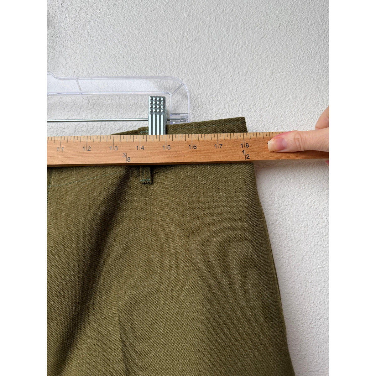 Vintage Olive Military Trousers Men's 38x34 Button Fly
