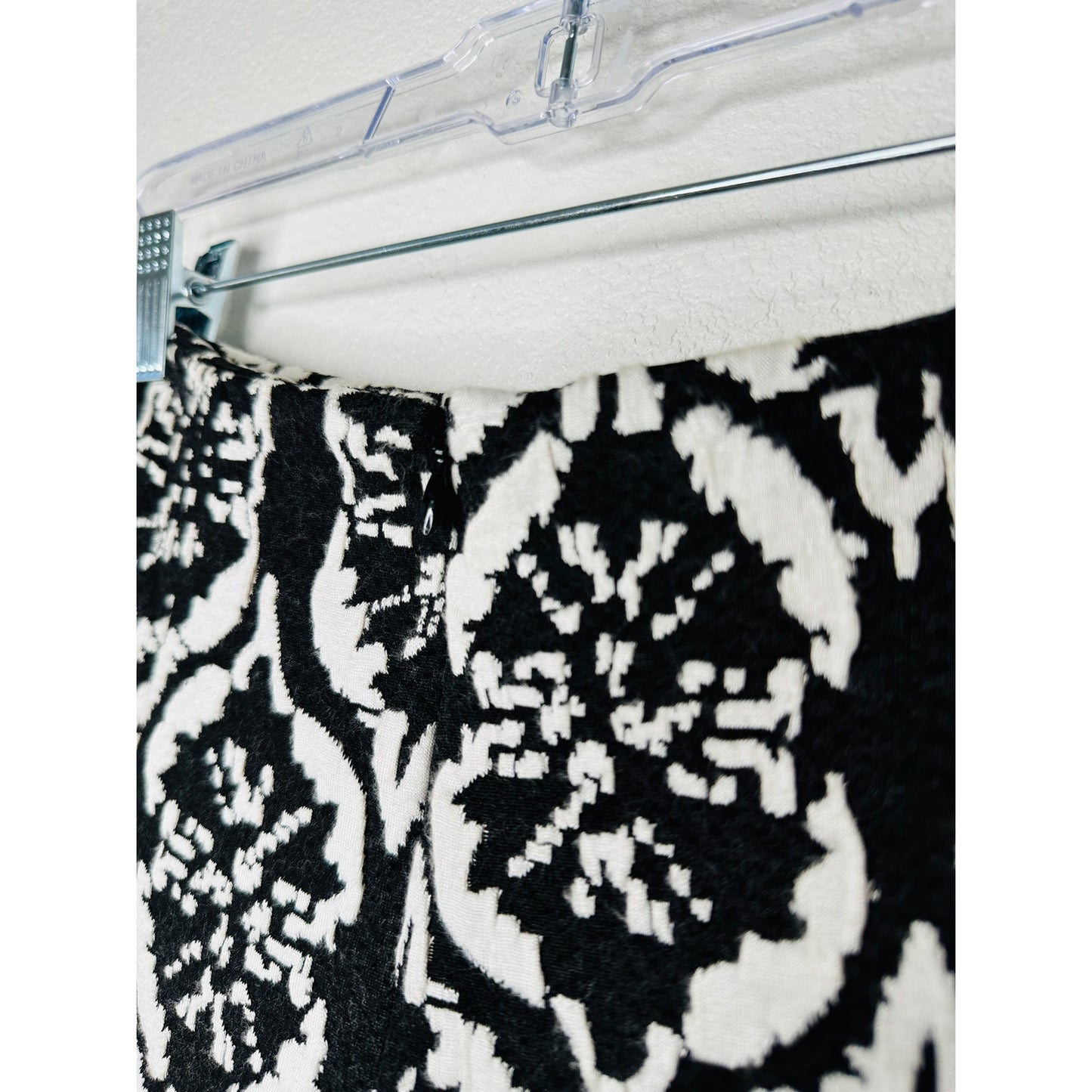 Lovers + Friends Tatum Black & White Jacquard Mini Skirt XS